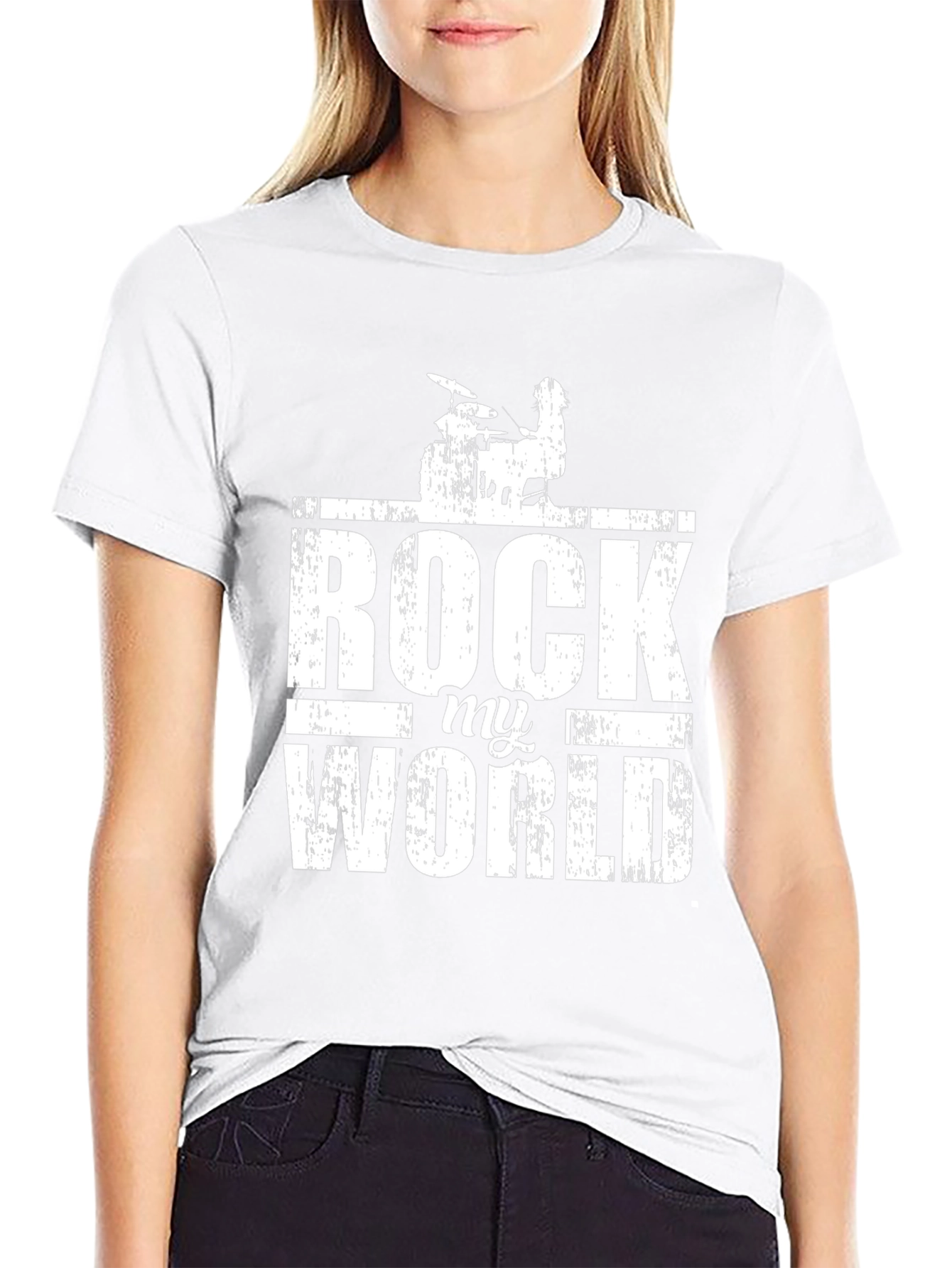 Rock My World Graphic Print T-Shirt