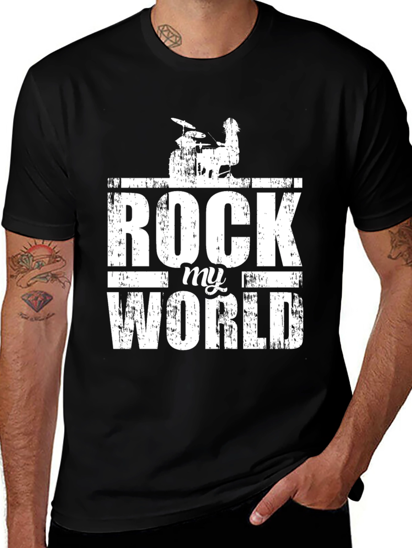 Rock My World Graphic Print T-Shirt