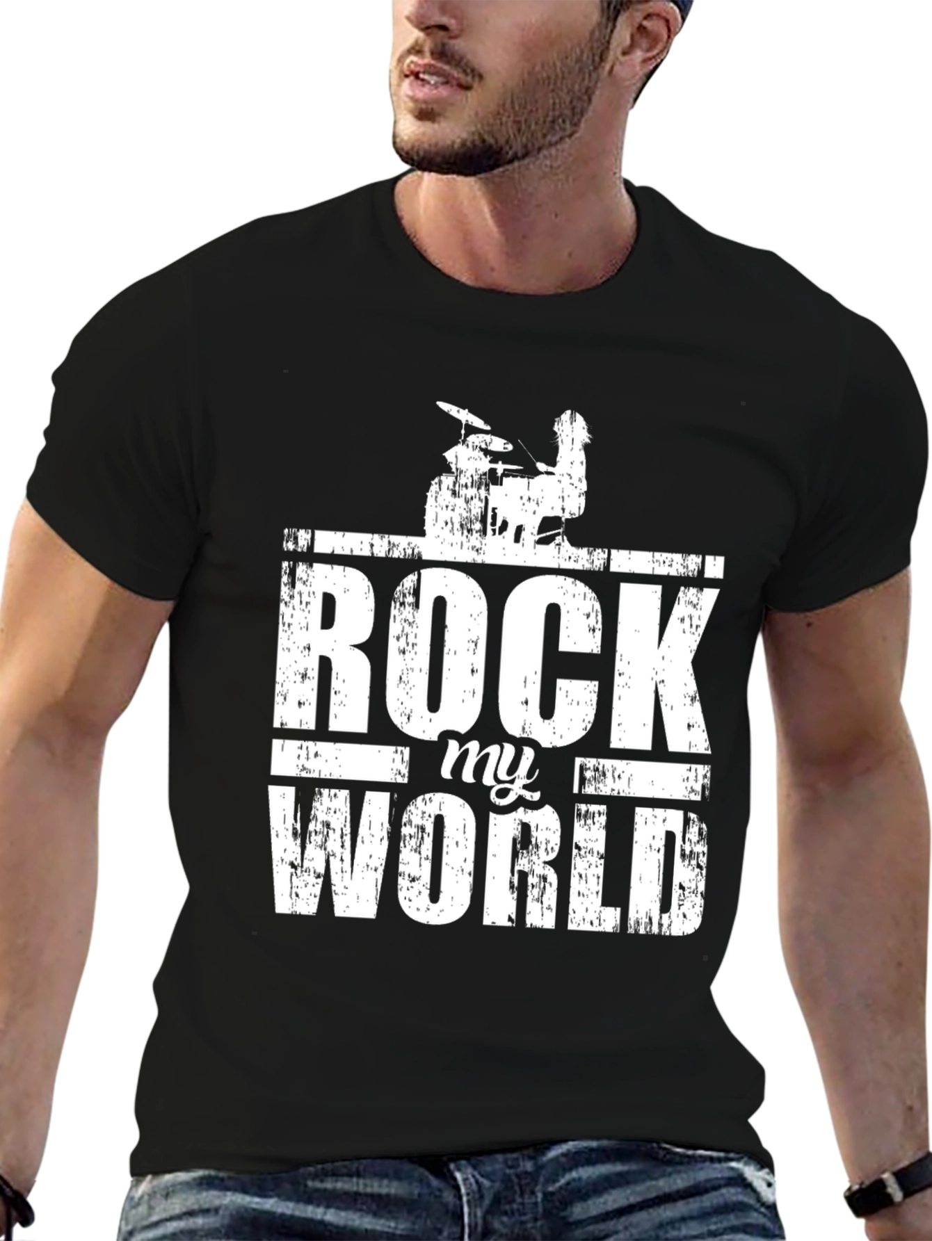 Rock My World Graphic Print T-Shirt
