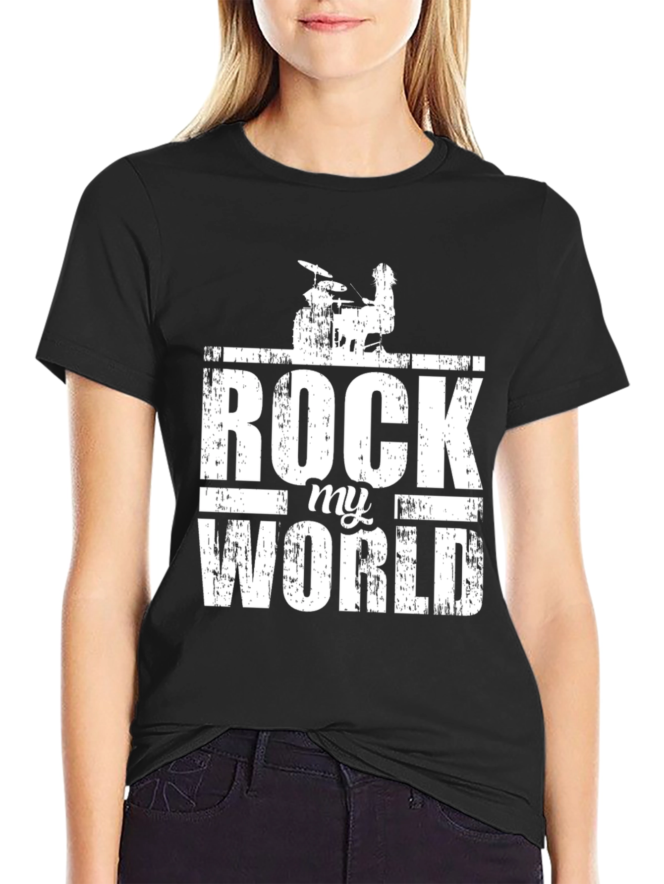 Rock My World Graphic Print T-Shirt