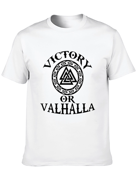 Victory or Valhalla Viking T-Shirt - Black