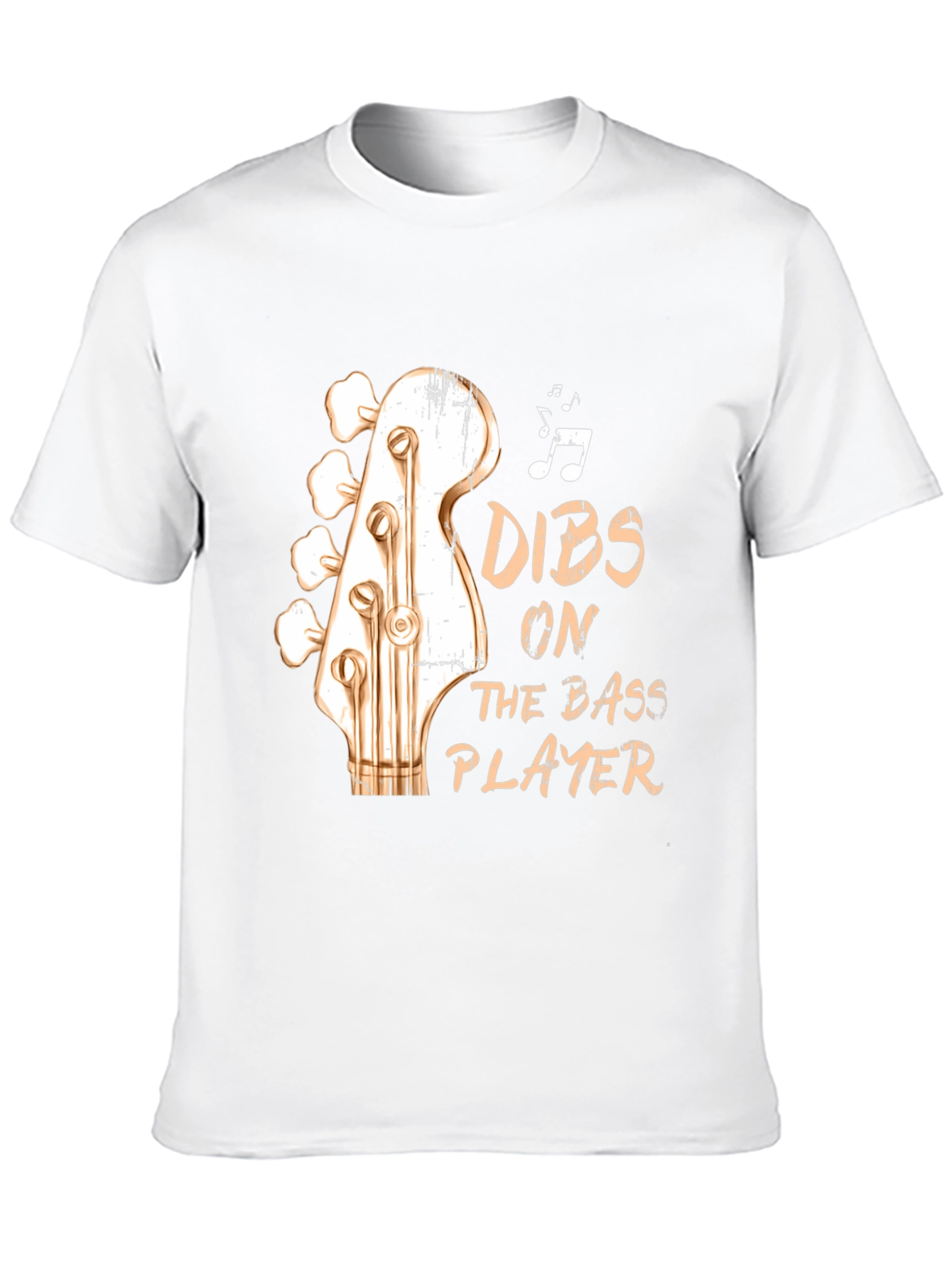 Dibs On The Bass Player Black Graphic Tee Shirt