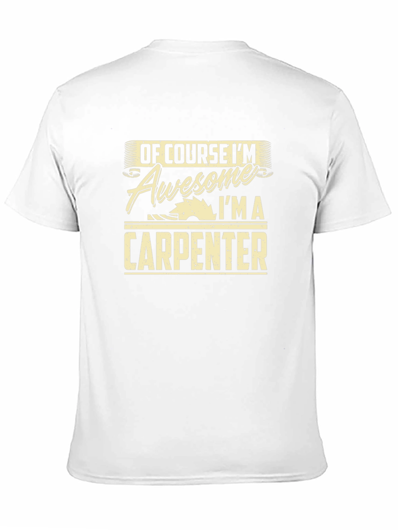 Awesome Carpenter T-Shirt - Black Cotton