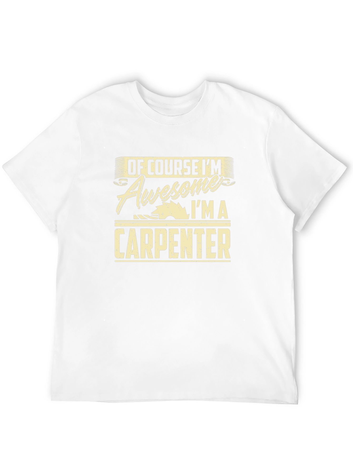 Awesome Carpenter T-Shirt - Black Cotton