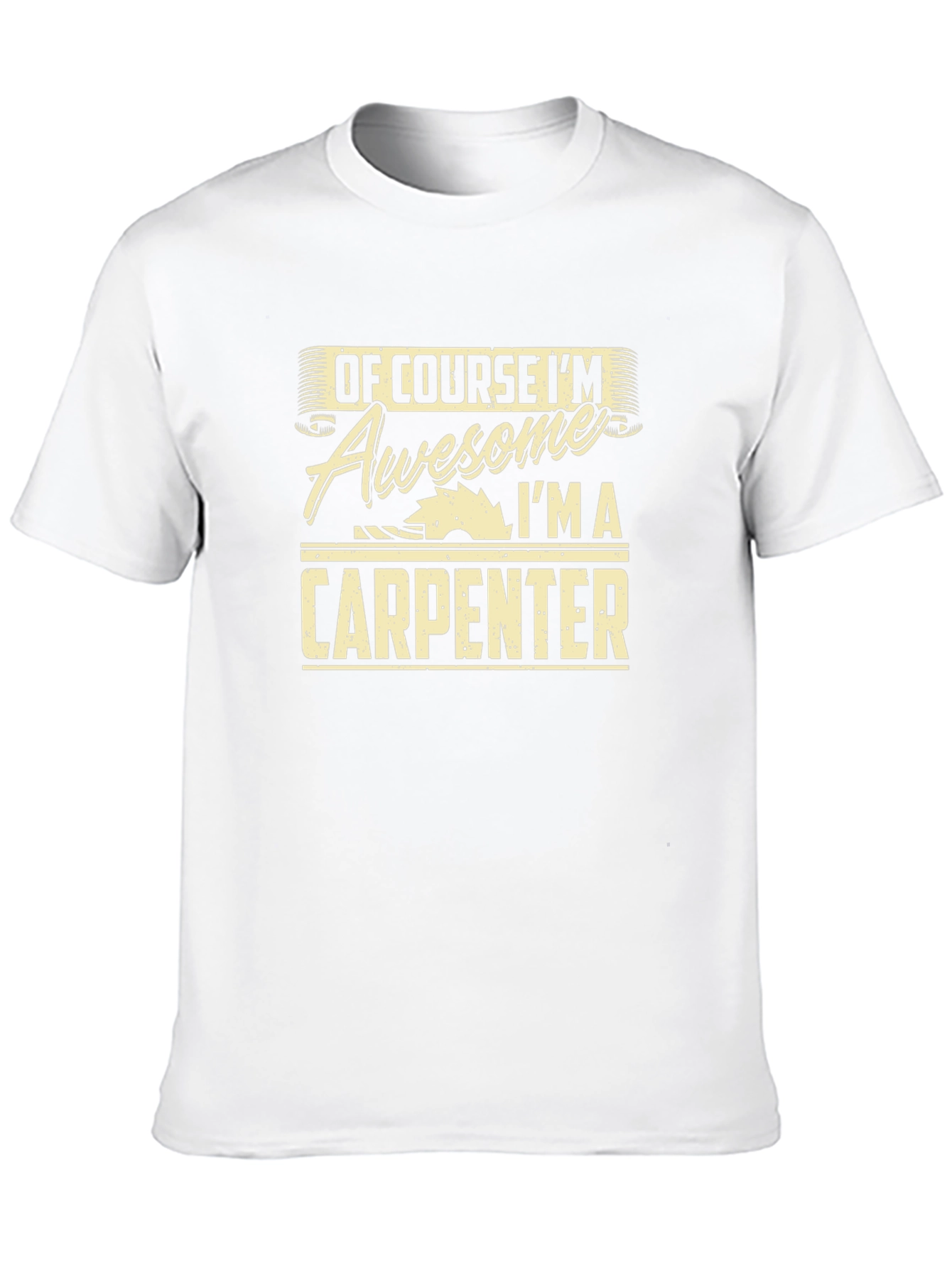 Awesome Carpenter T-Shirt - Black Cotton