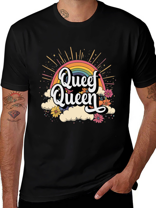 Queef Queen Rainbow Graphic Tee