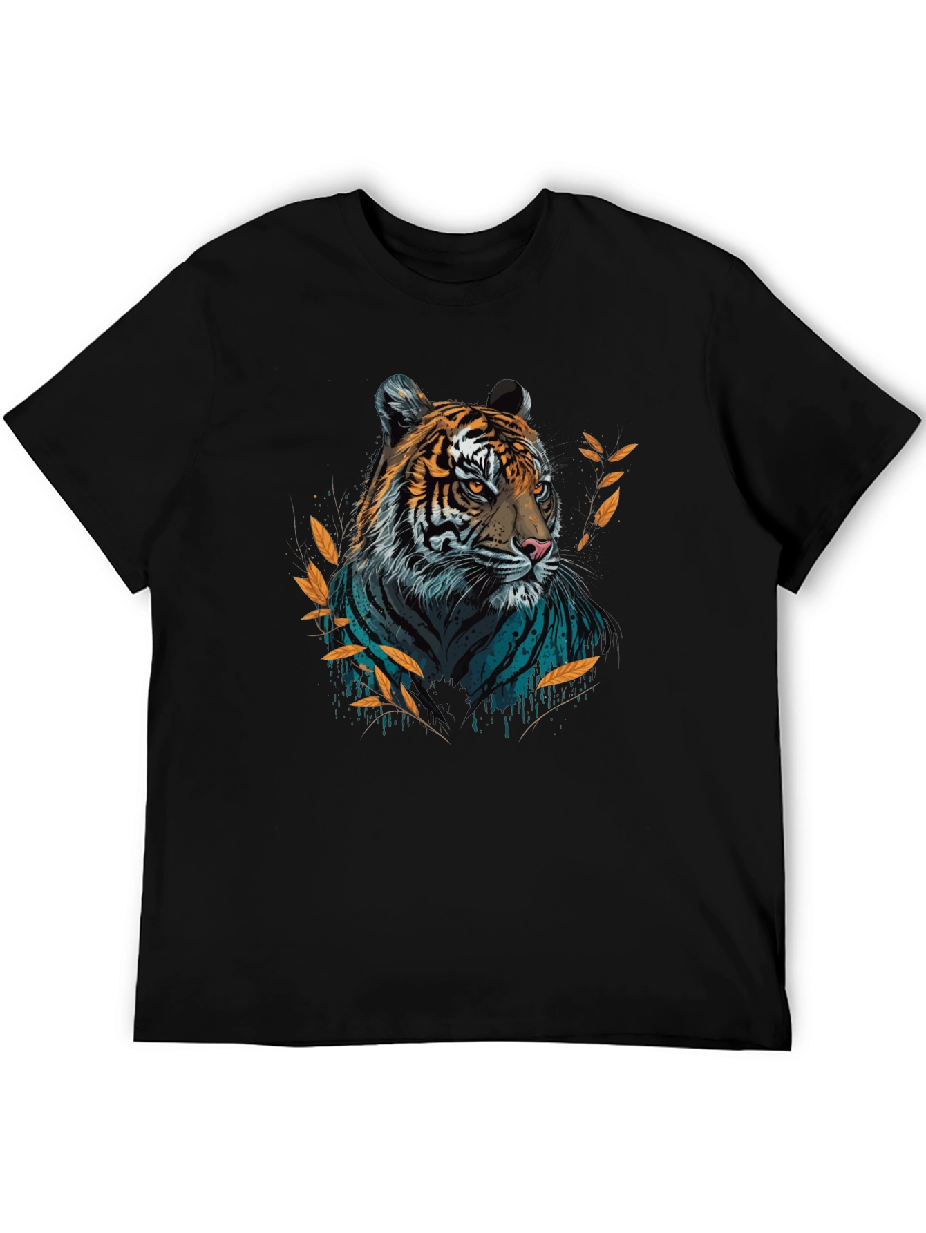 Bold Tiger Graphic T-Shirt - Stylish Crew Neck Tee
