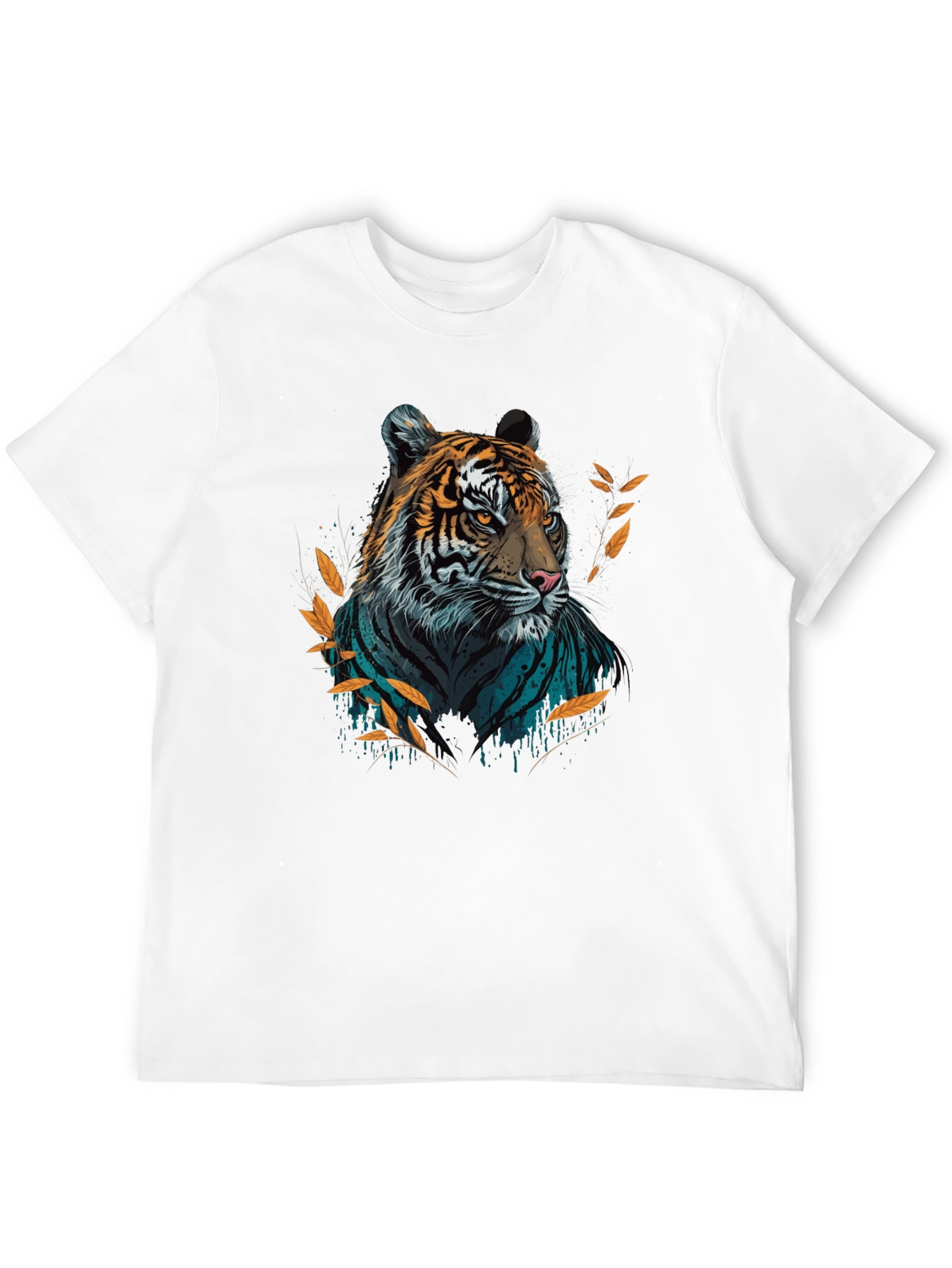 Bold Tiger Graphic T-Shirt - Stylish Crew Neck Tee