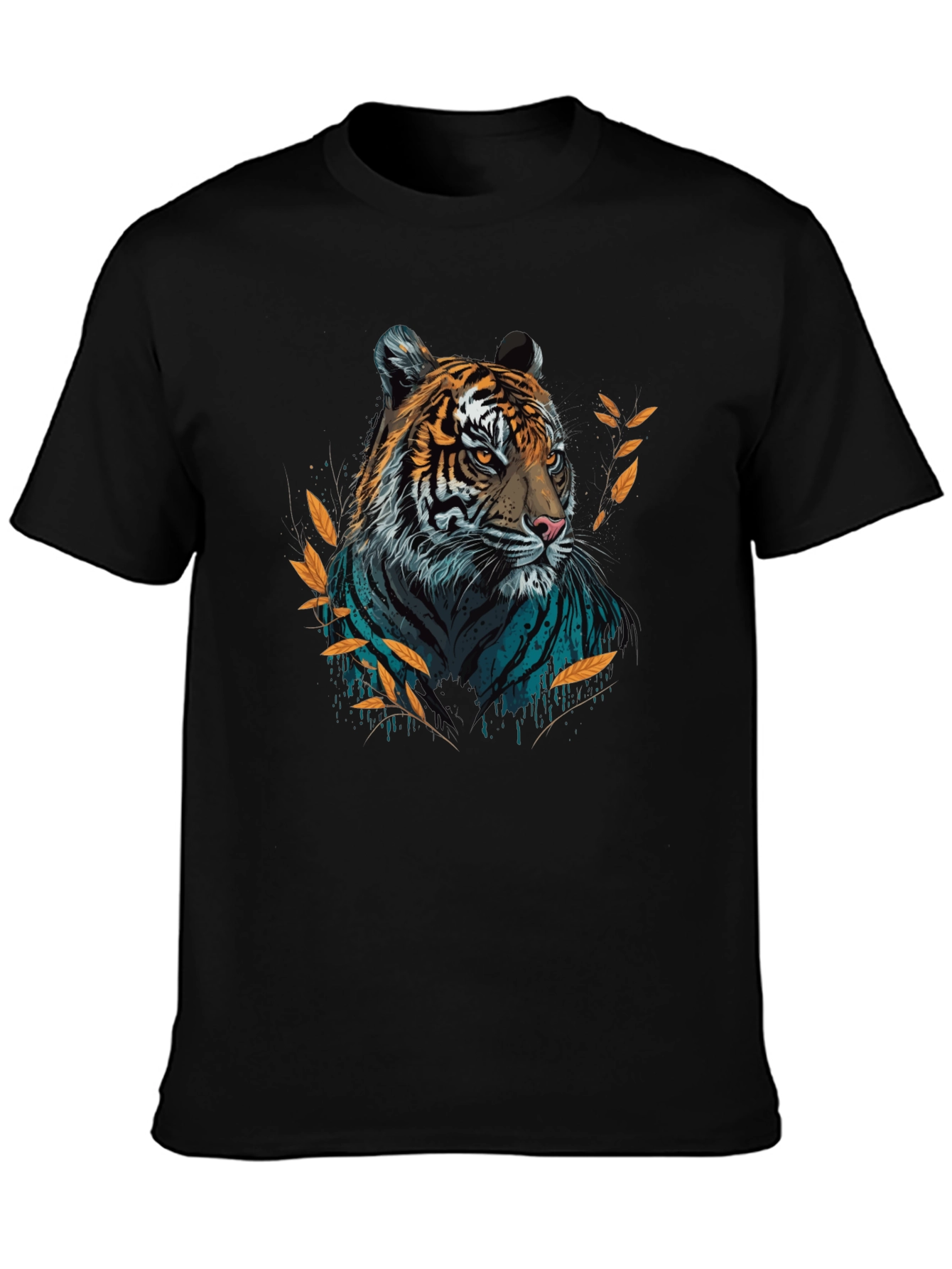 Bold Tiger Graphic T-Shirt - Stylish Crew Neck Tee