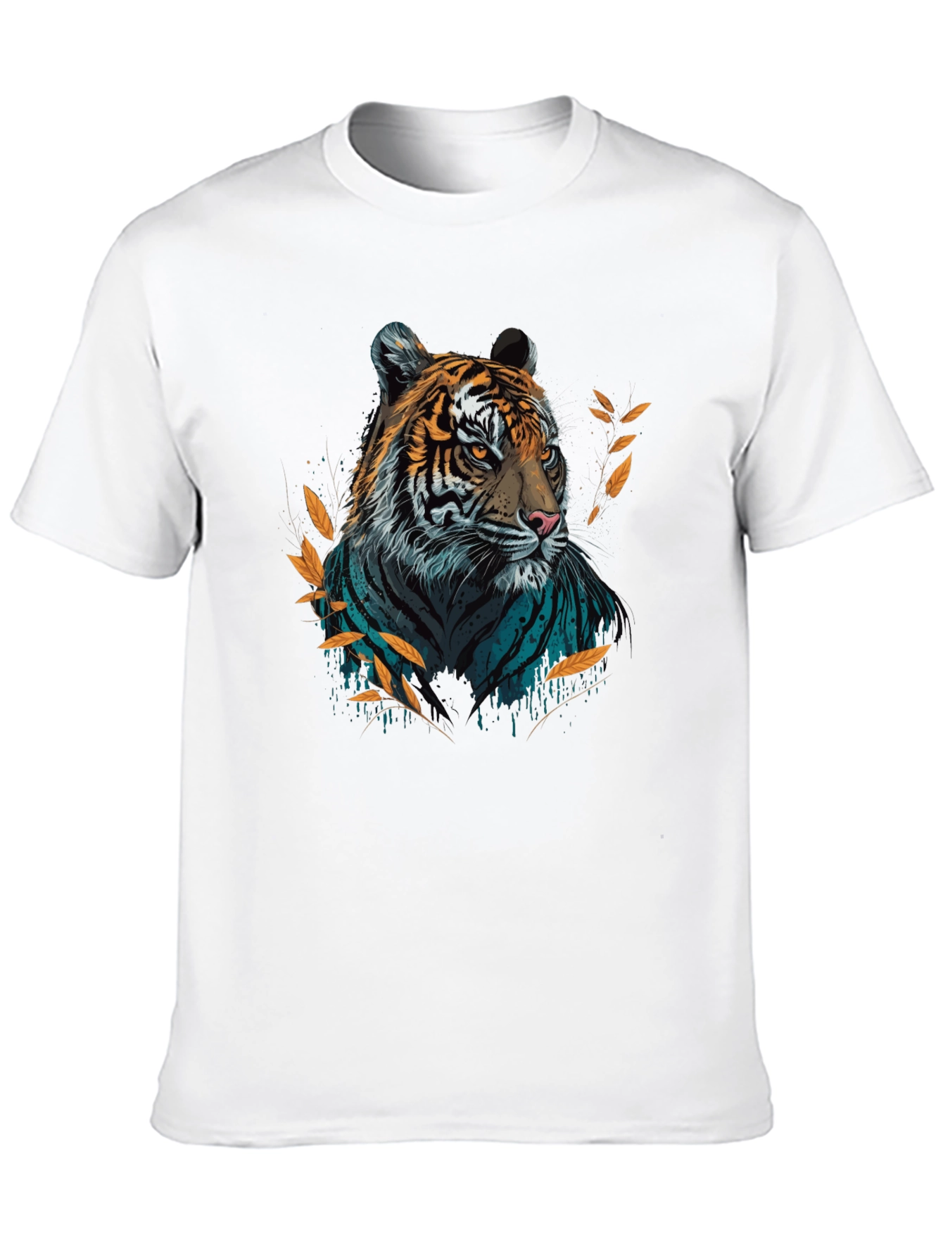 Bold Tiger Graphic T-Shirt - Stylish Crew Neck Tee