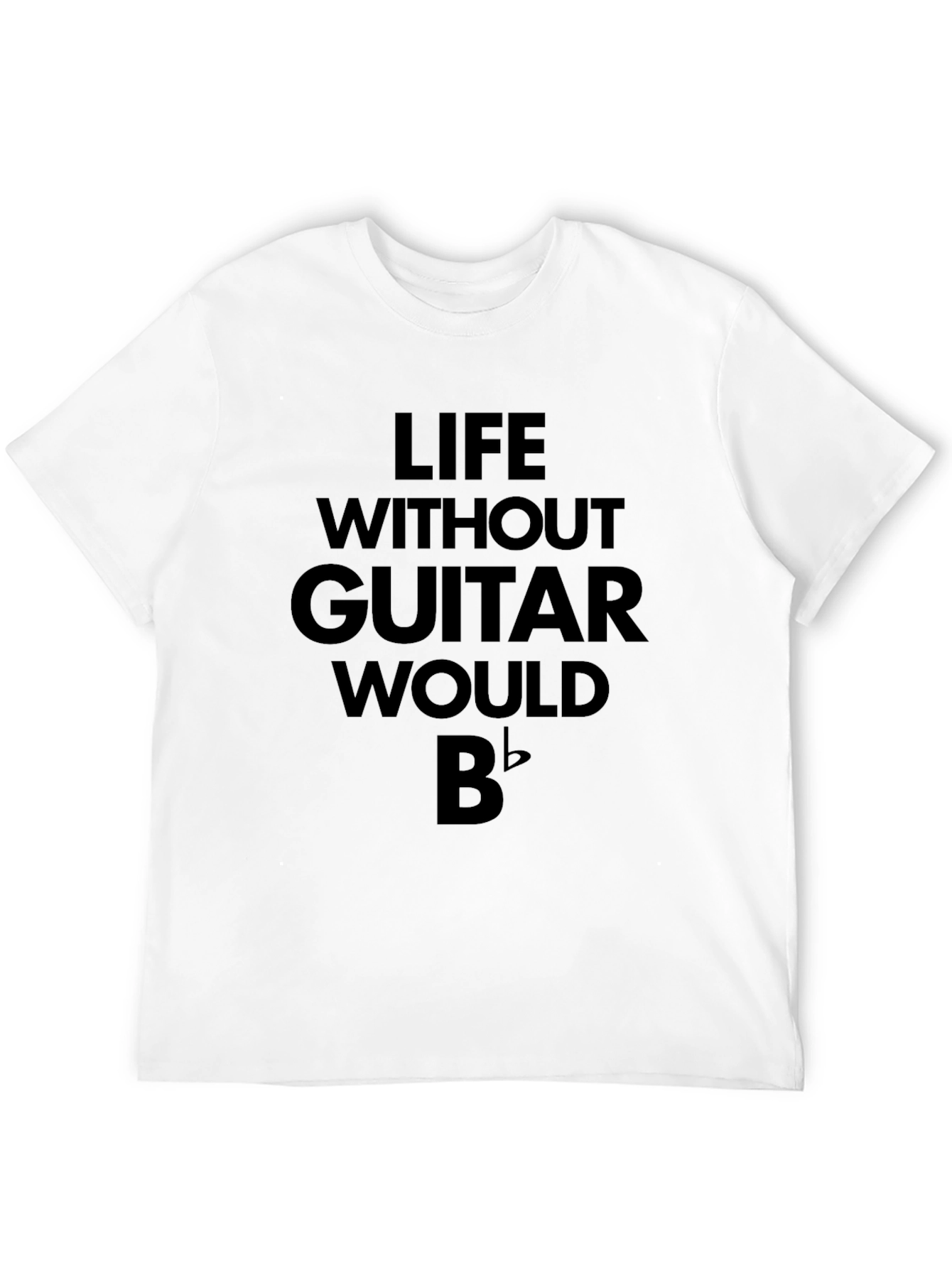 Life Without Guitar Black Graphic Tee