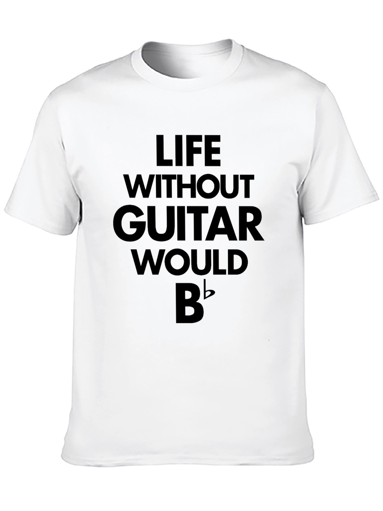 Life Without Guitar Black Graphic Tee
