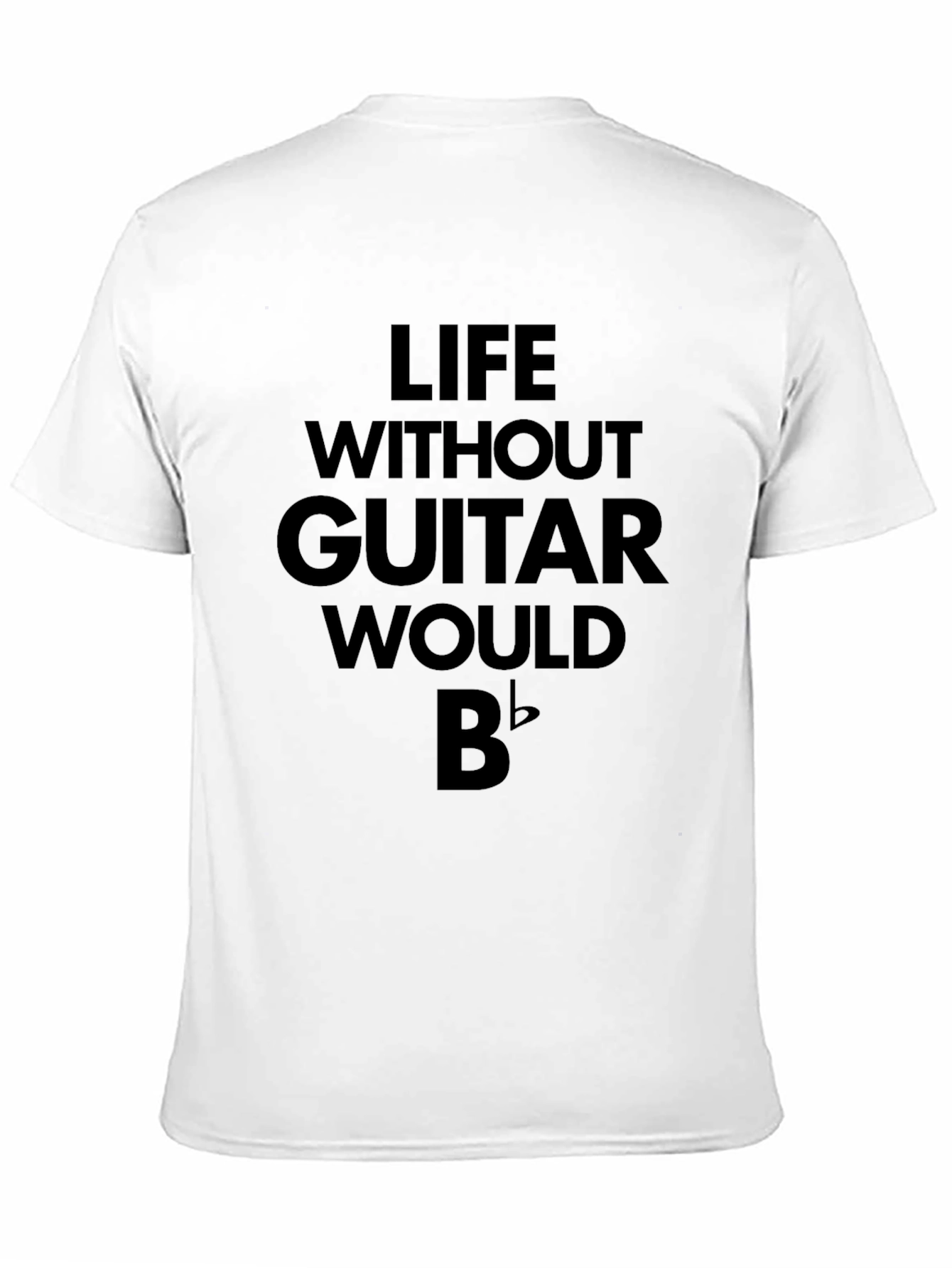 Life Without Guitar Black Graphic Tee