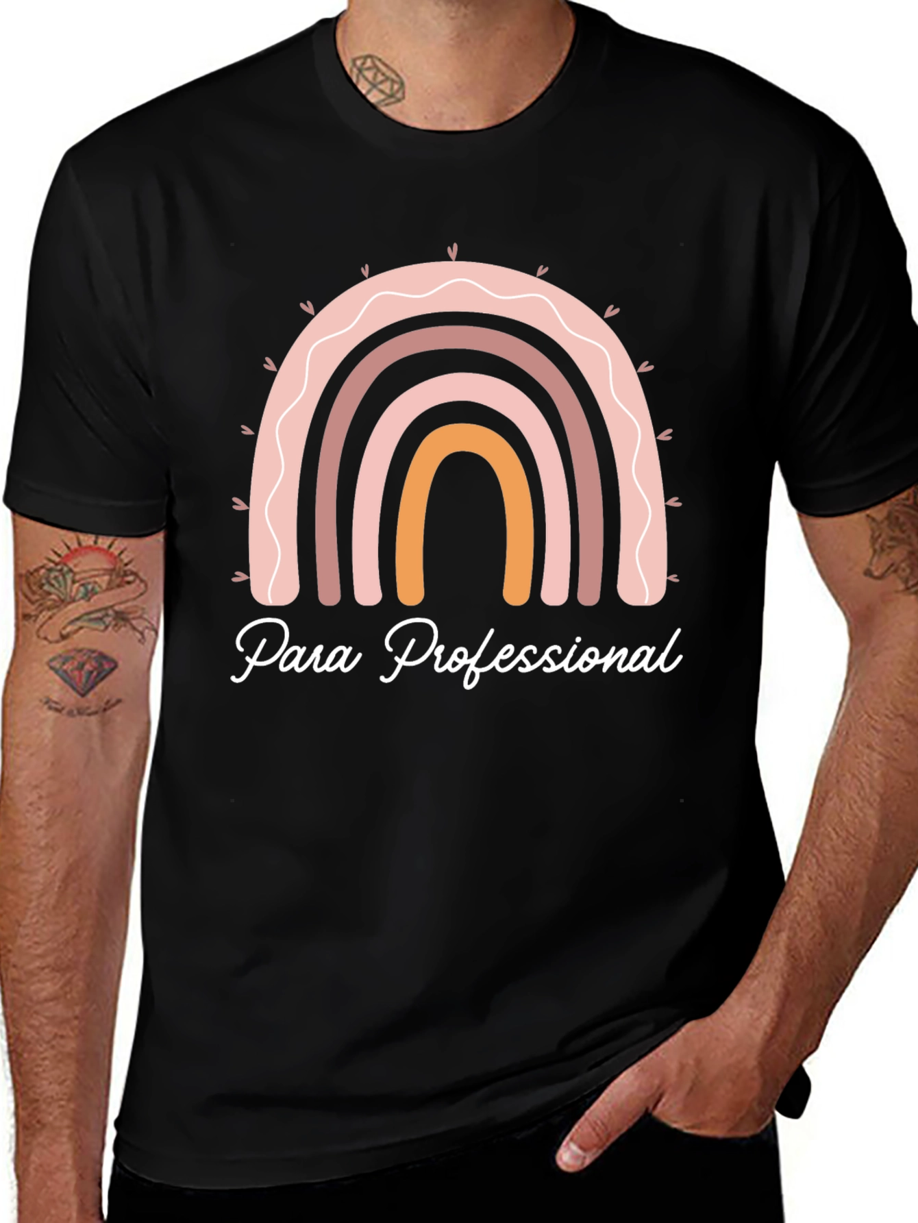 Para Professional Rainbow Graphic T-Shirt