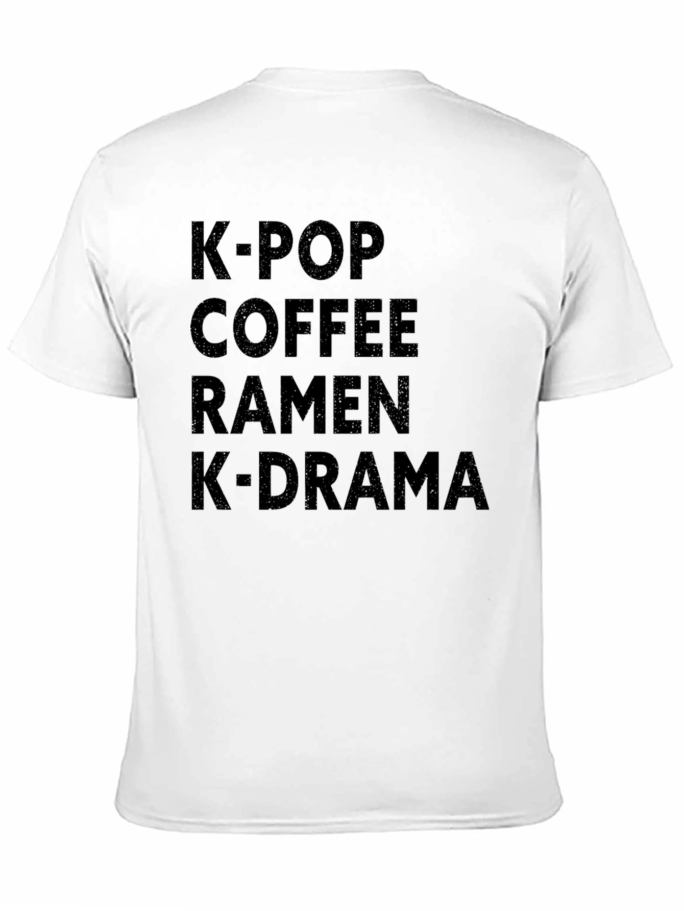 K-Pop Coffee Ramen K-Drama Black Tee