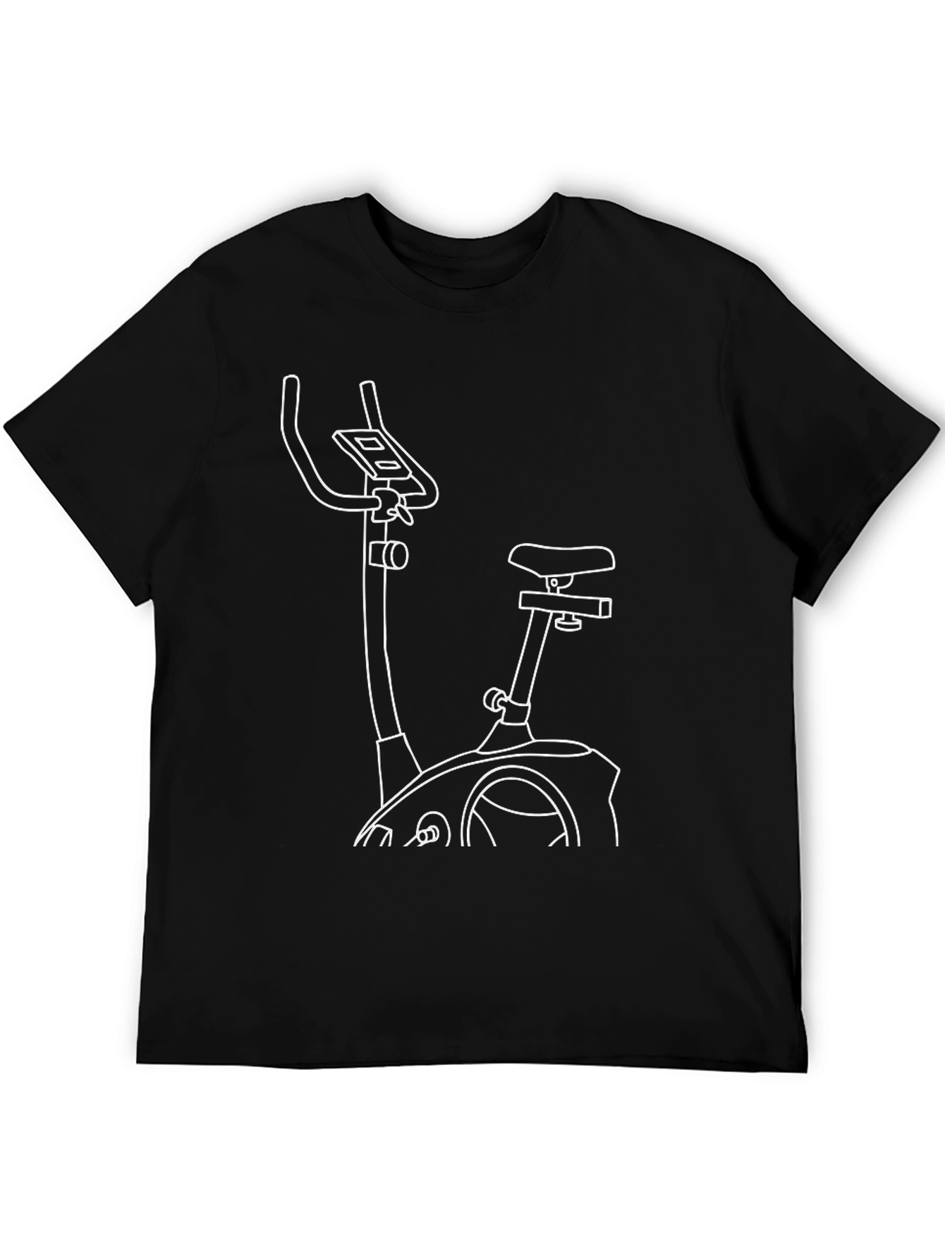 Exercise Bike Graphic Tee - Cardio Workout Shirt