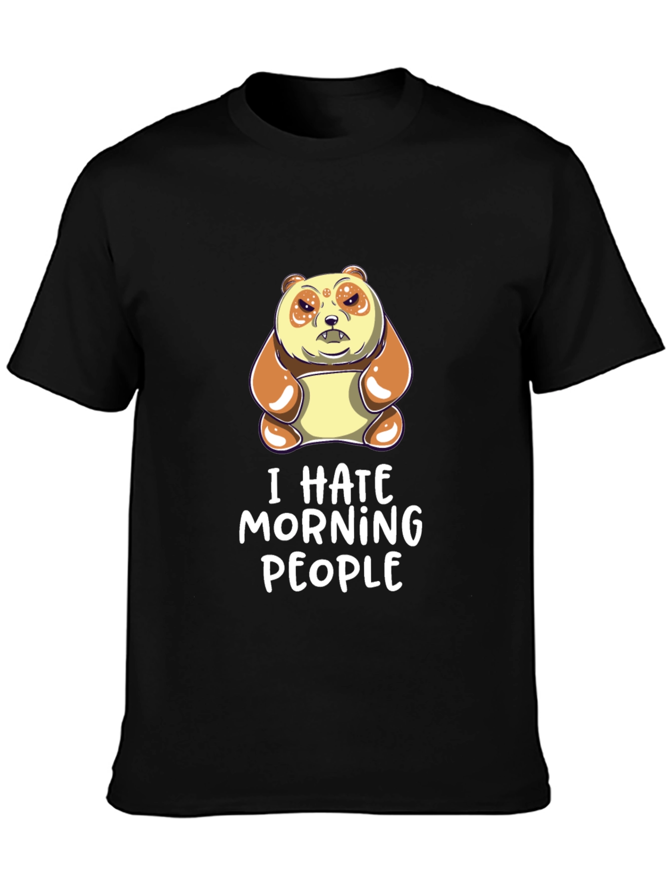 I Hate Morning People Panda T-Shirt