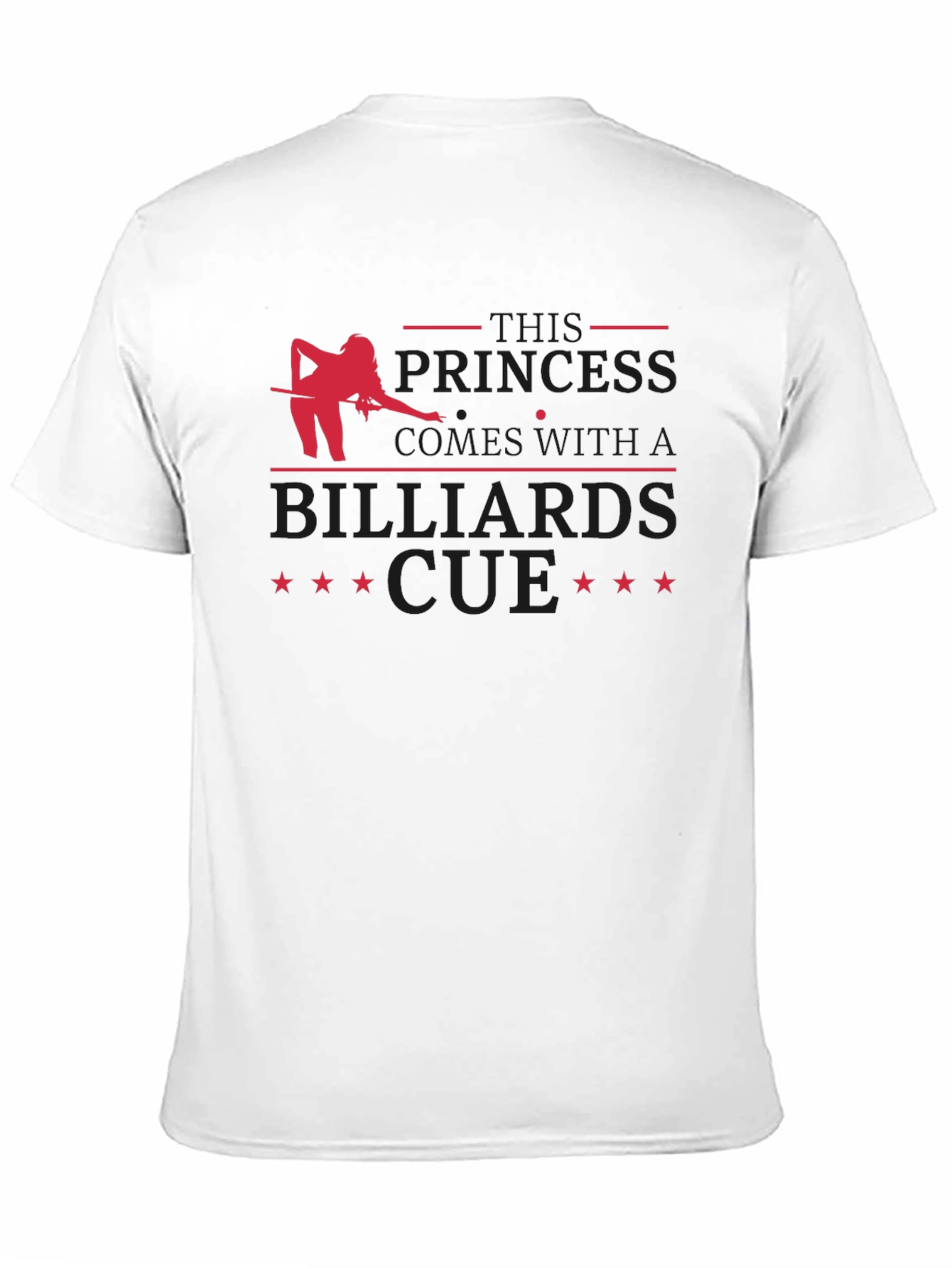 Billiards Princess Cue T-Shirt - Black