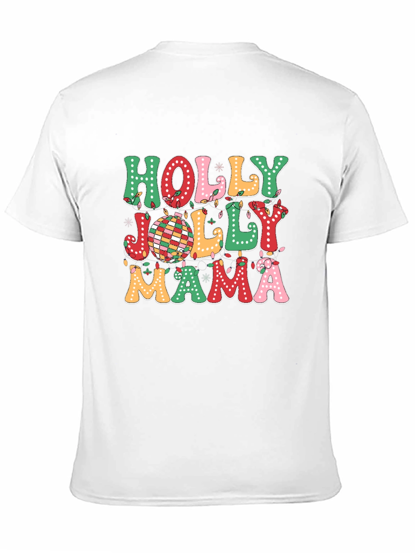 Holly Jolly Mama Christmas T-Shirt