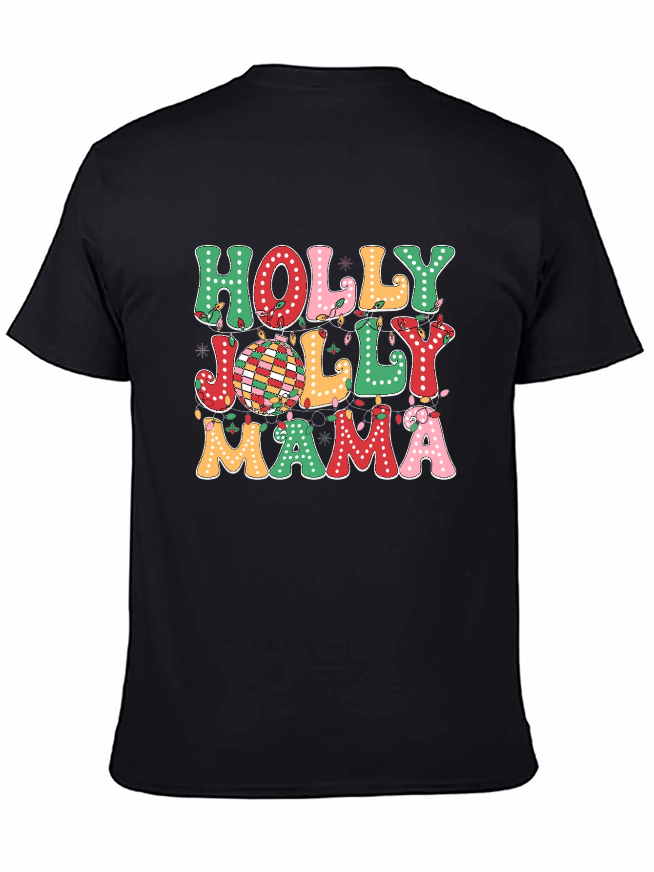 Holly Jolly Mama Christmas T-Shirt