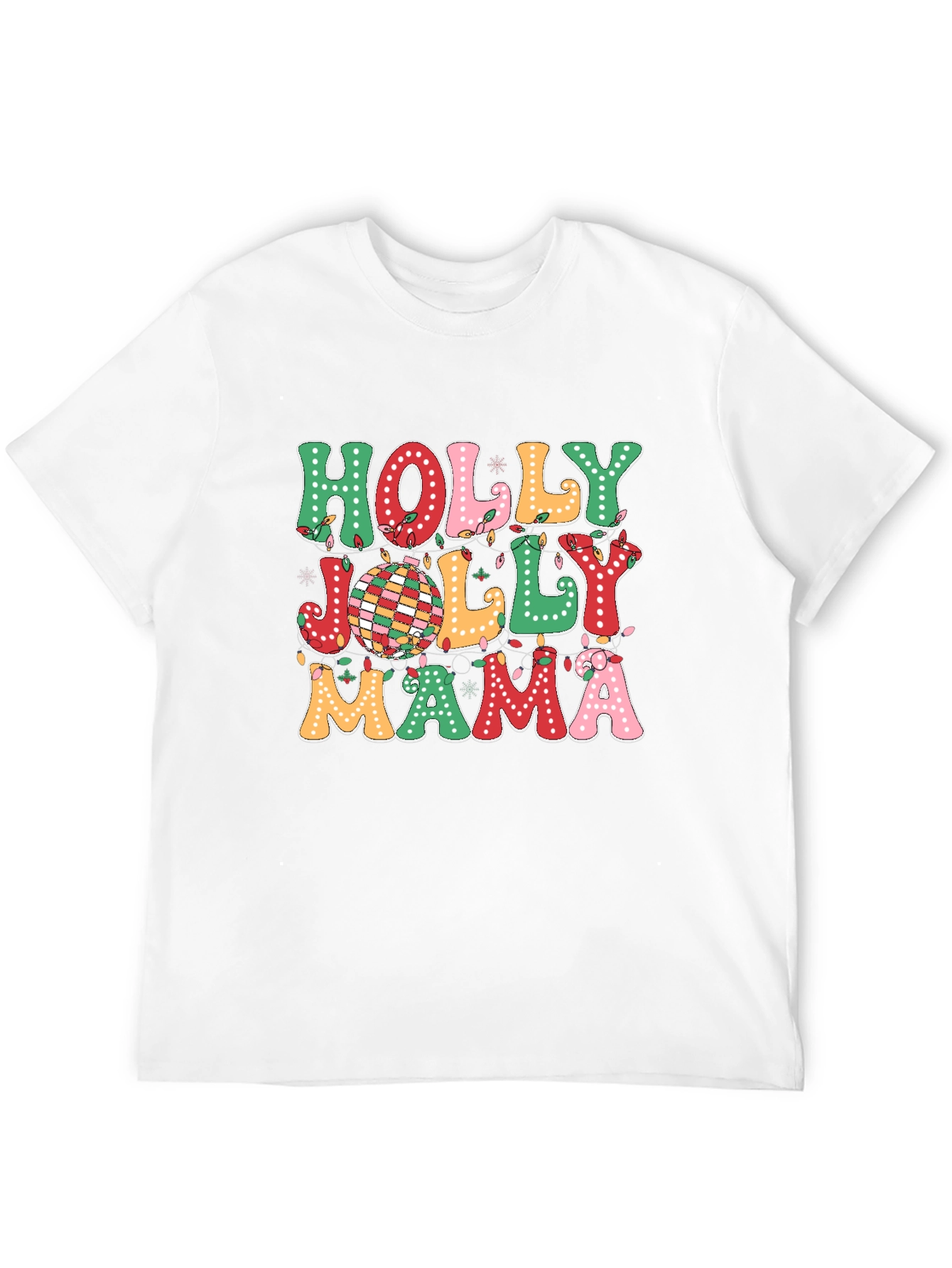 Holly Jolly Mama Christmas T-Shirt
