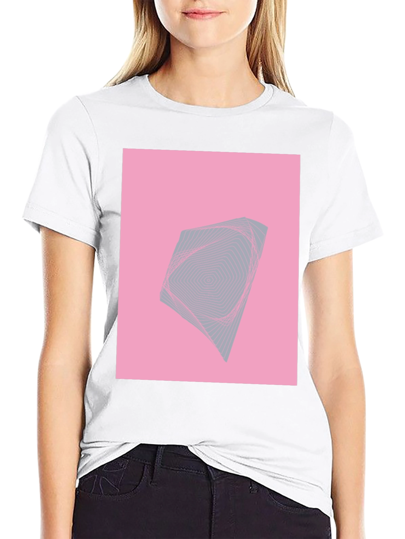 Abstract Graphic Tee - Modern Geometric Design T-Shirt