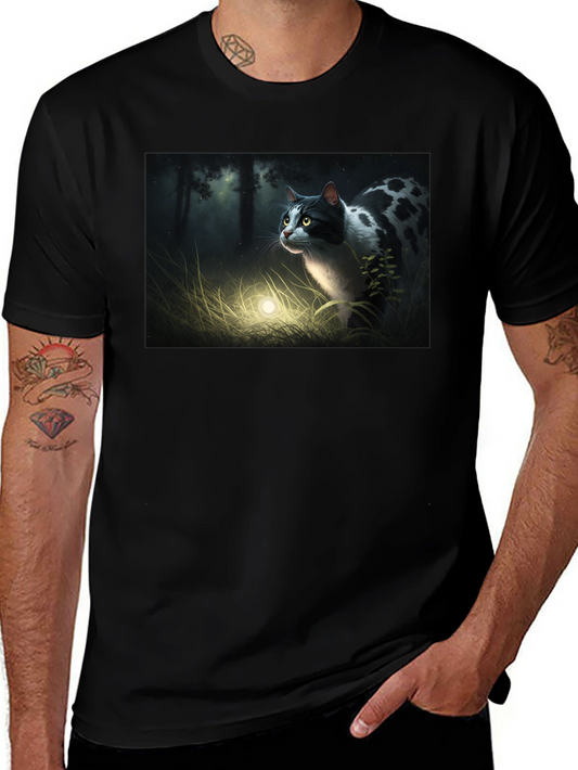 Mystic Cat Black T-Shirt