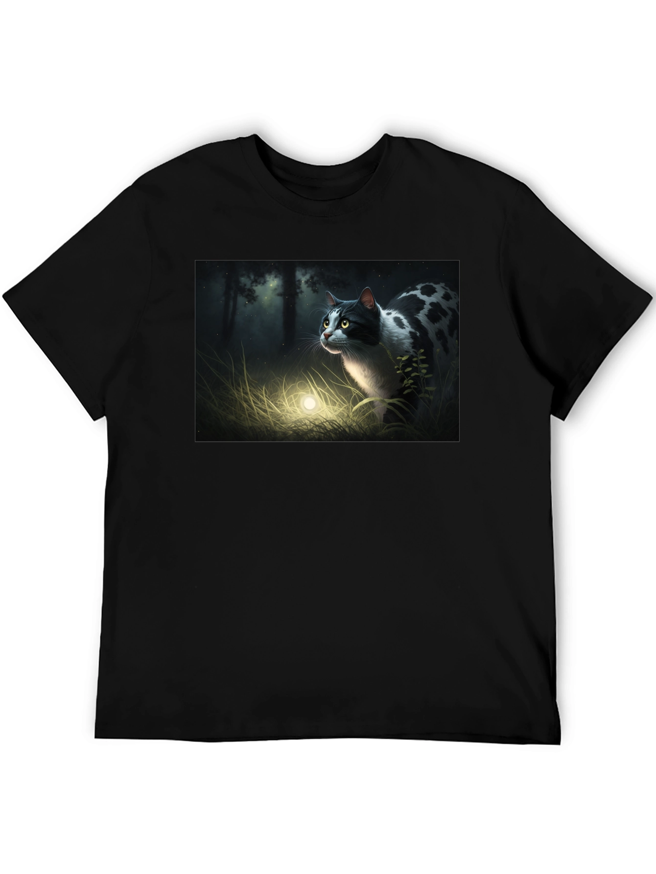 Mystic Cat Black T-Shirt