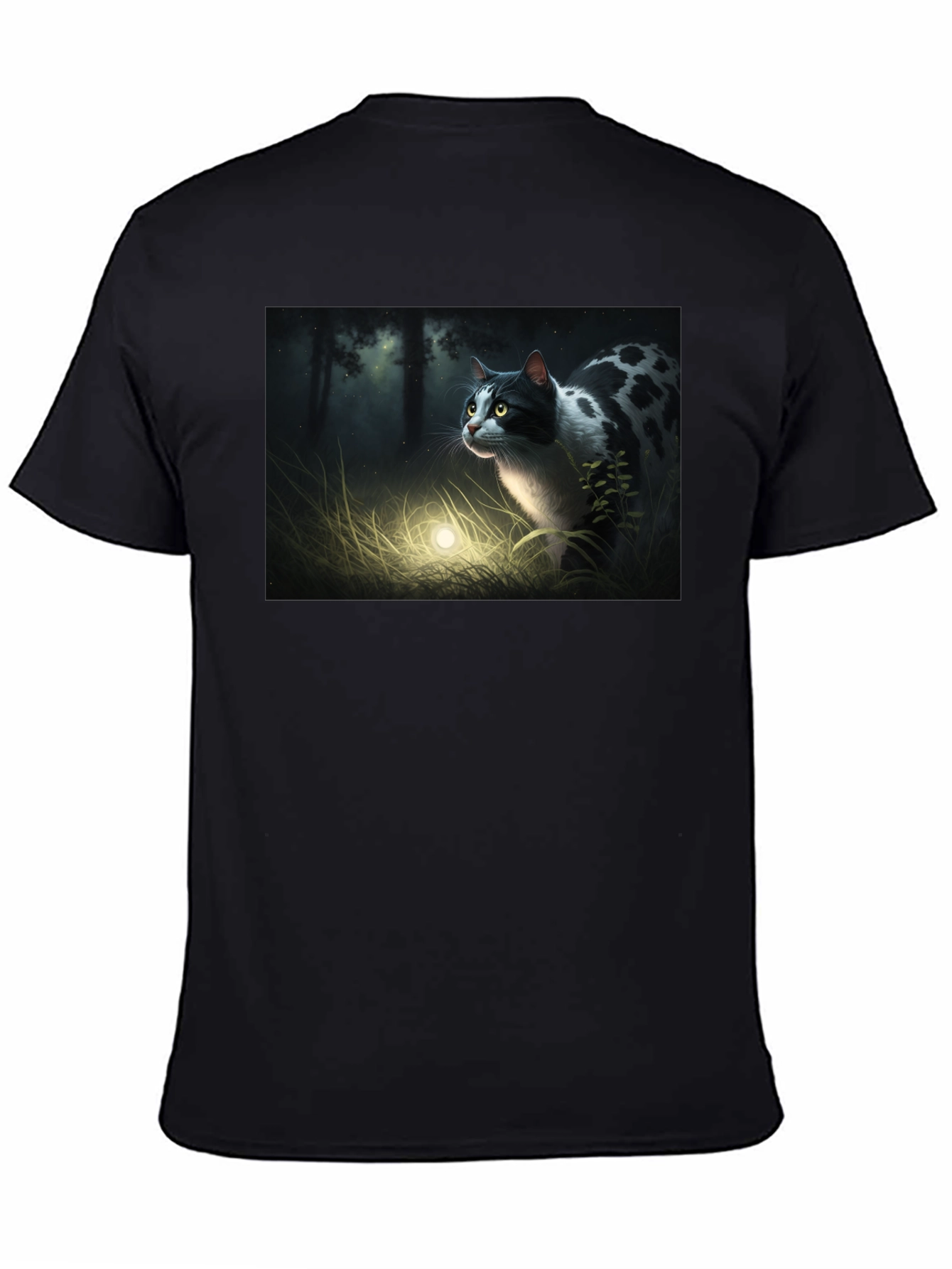 Mystic Cat Black T-Shirt