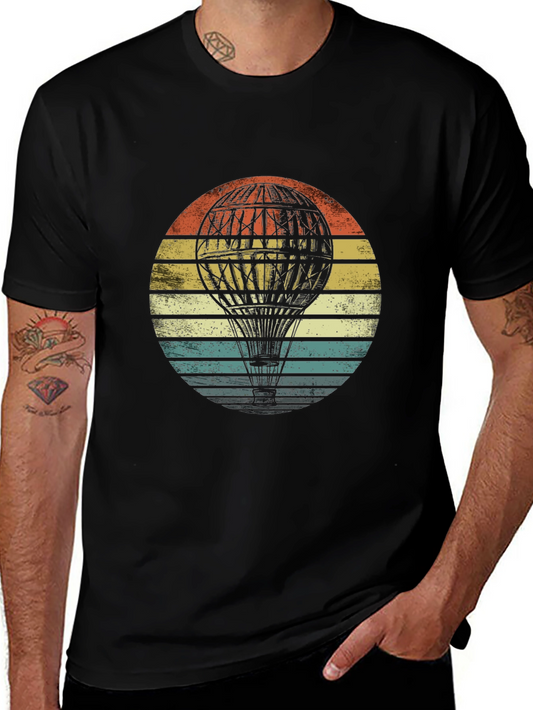 Vintage Hot Air Balloon Graphic Tee