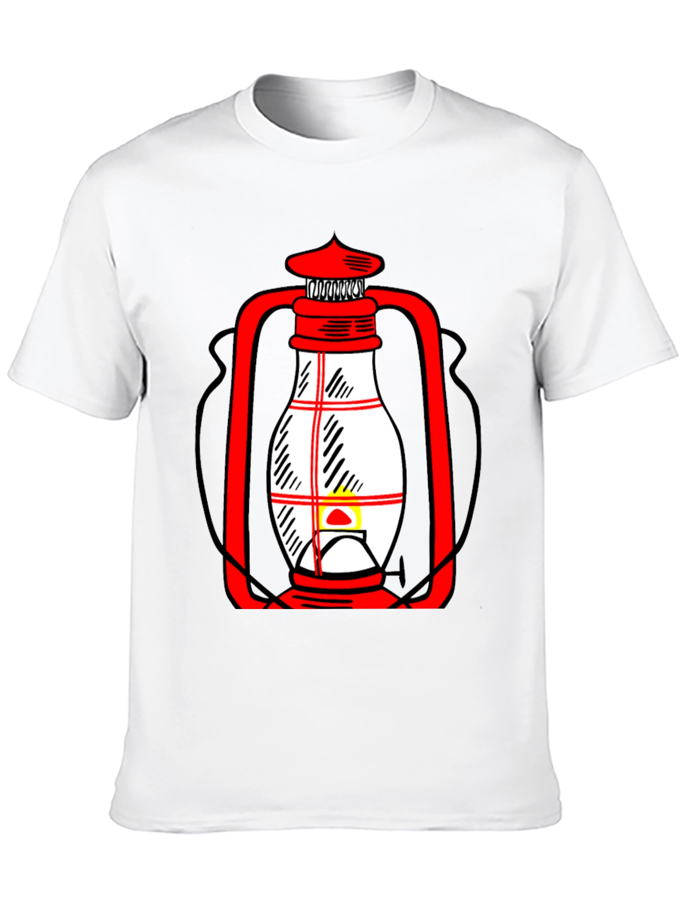 Lantern Graphic T-Shirt - Unique Black Tee