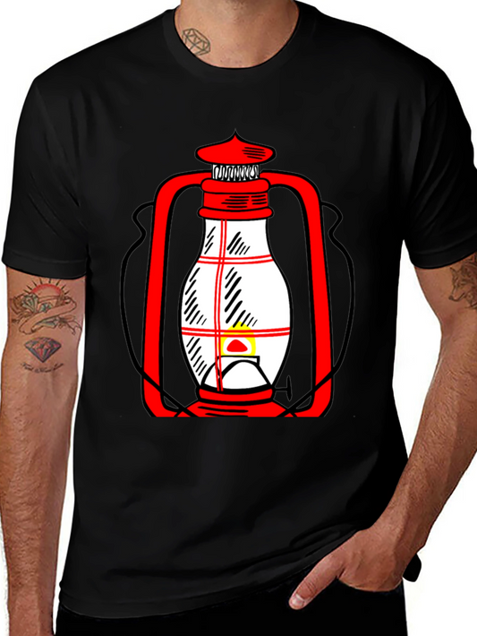 Lantern Graphic T-Shirt - Unique Black Tee