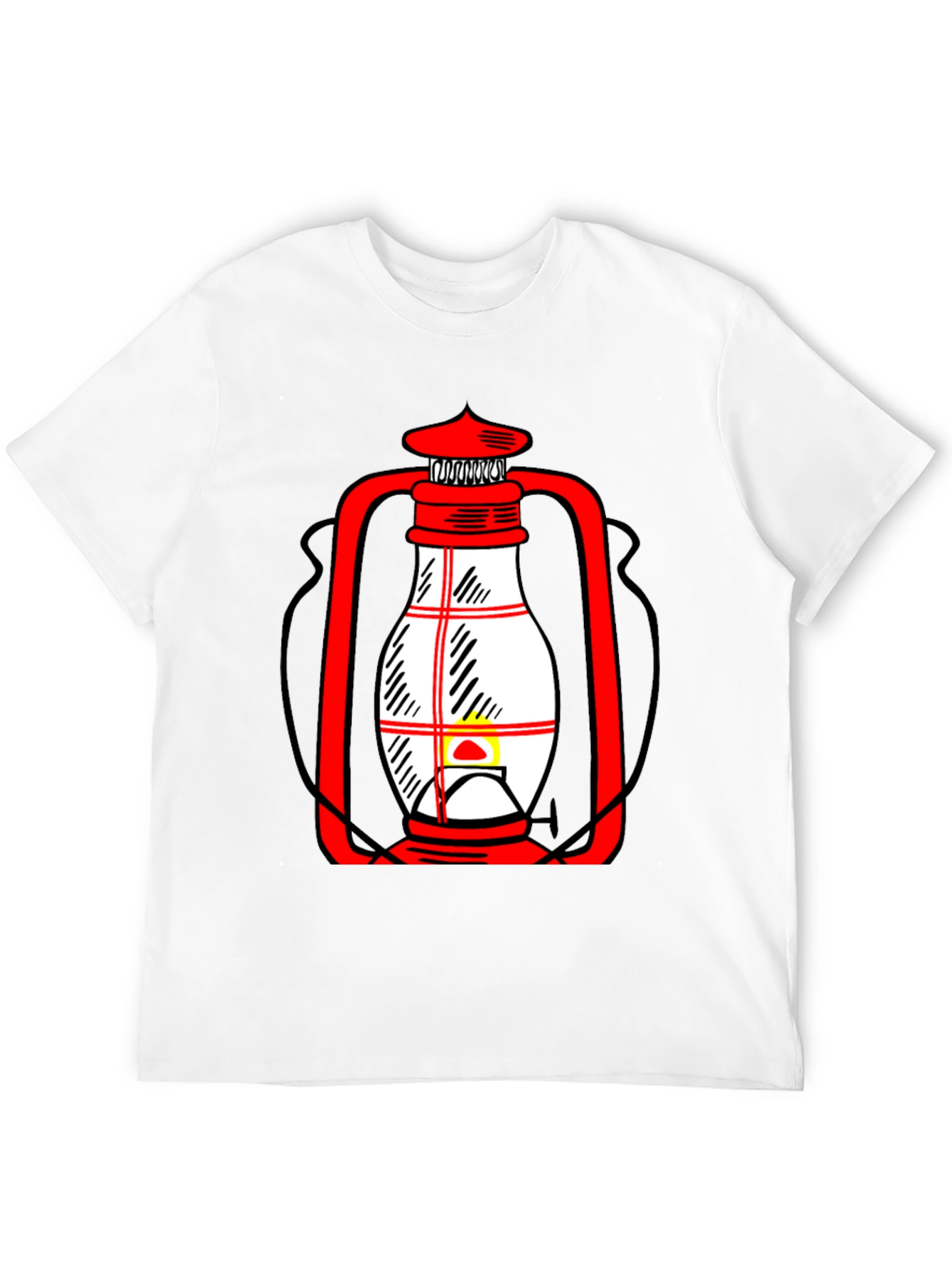 Lantern Graphic T-Shirt - Unique Black Tee