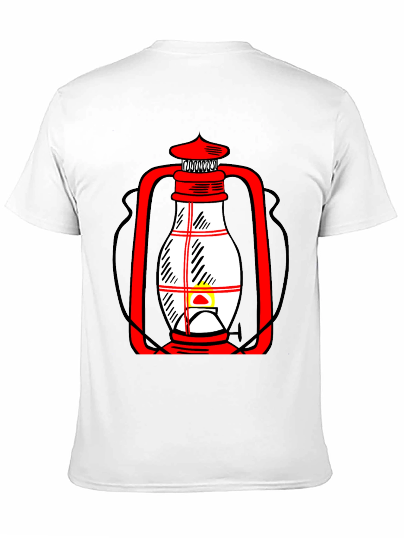Lantern Graphic T-Shirt - Unique Black Tee
