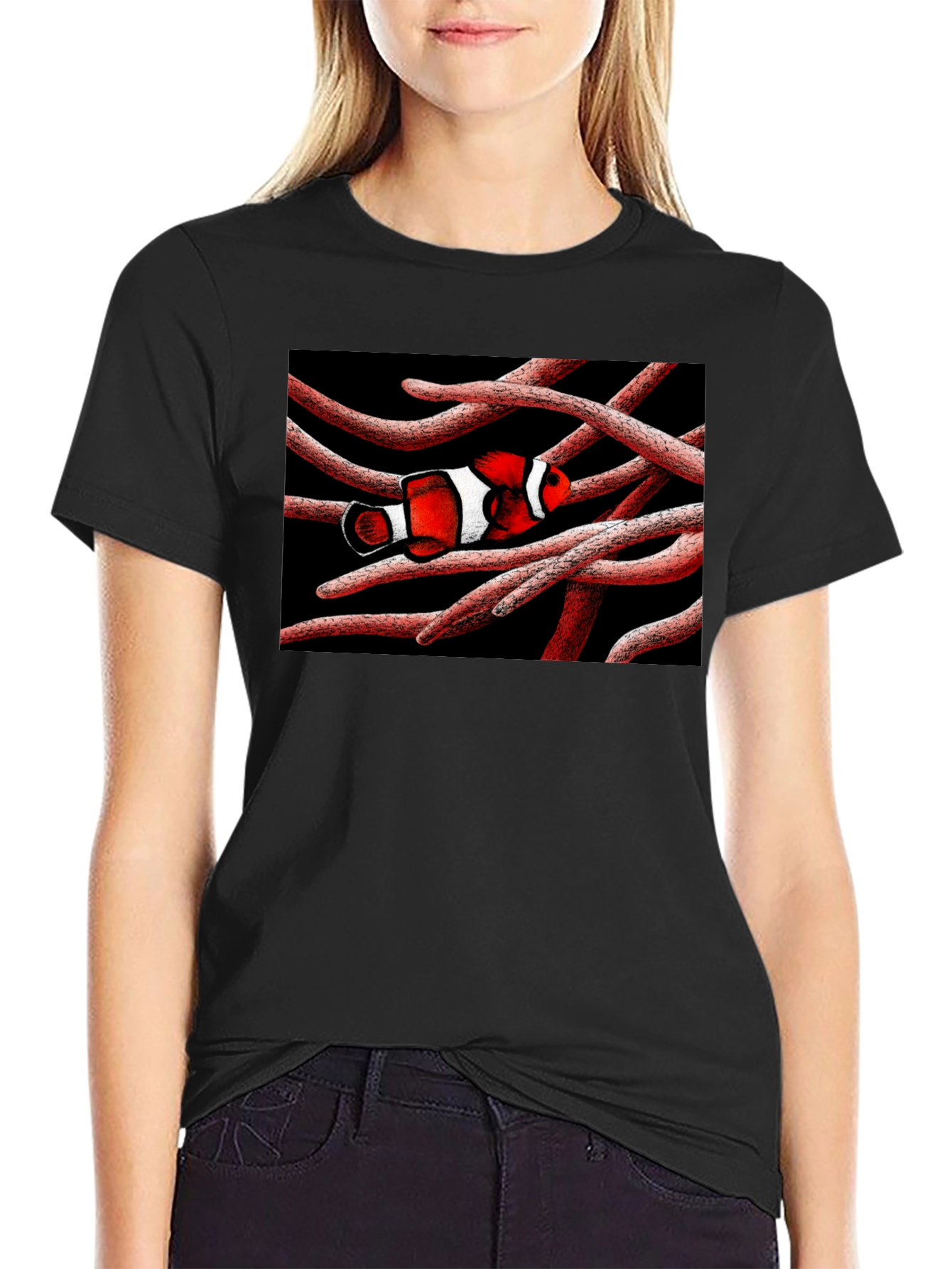 Clownfish Graphic T-Shirt - Unique Marine Life Design