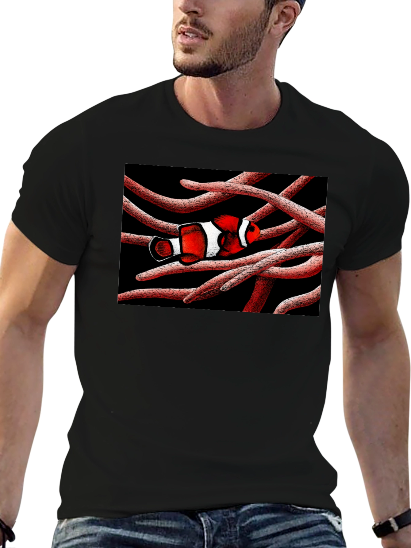 Clownfish Graphic T-Shirt - Unique Marine Life Design