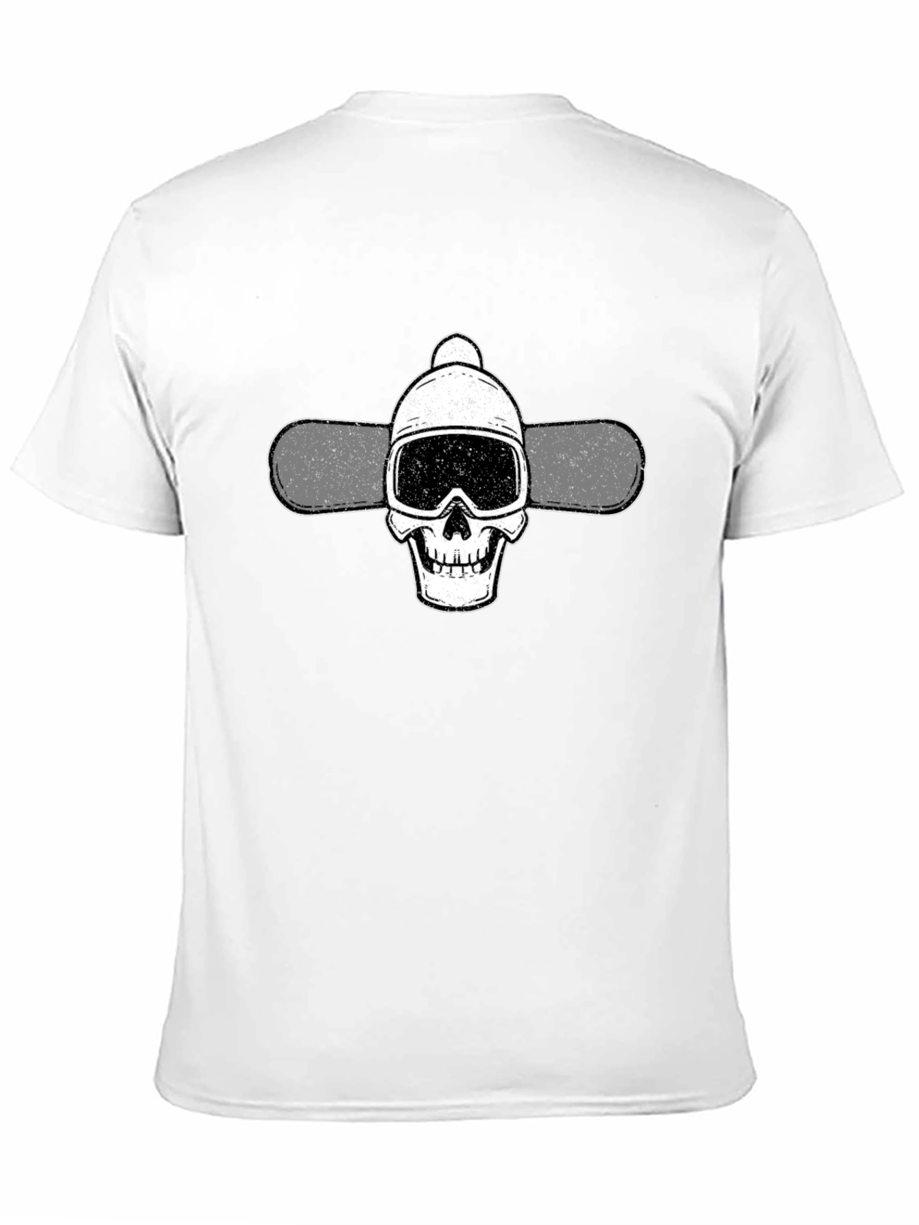 Skull Snowboard T-Shirt - Cool Winter Sports Tee