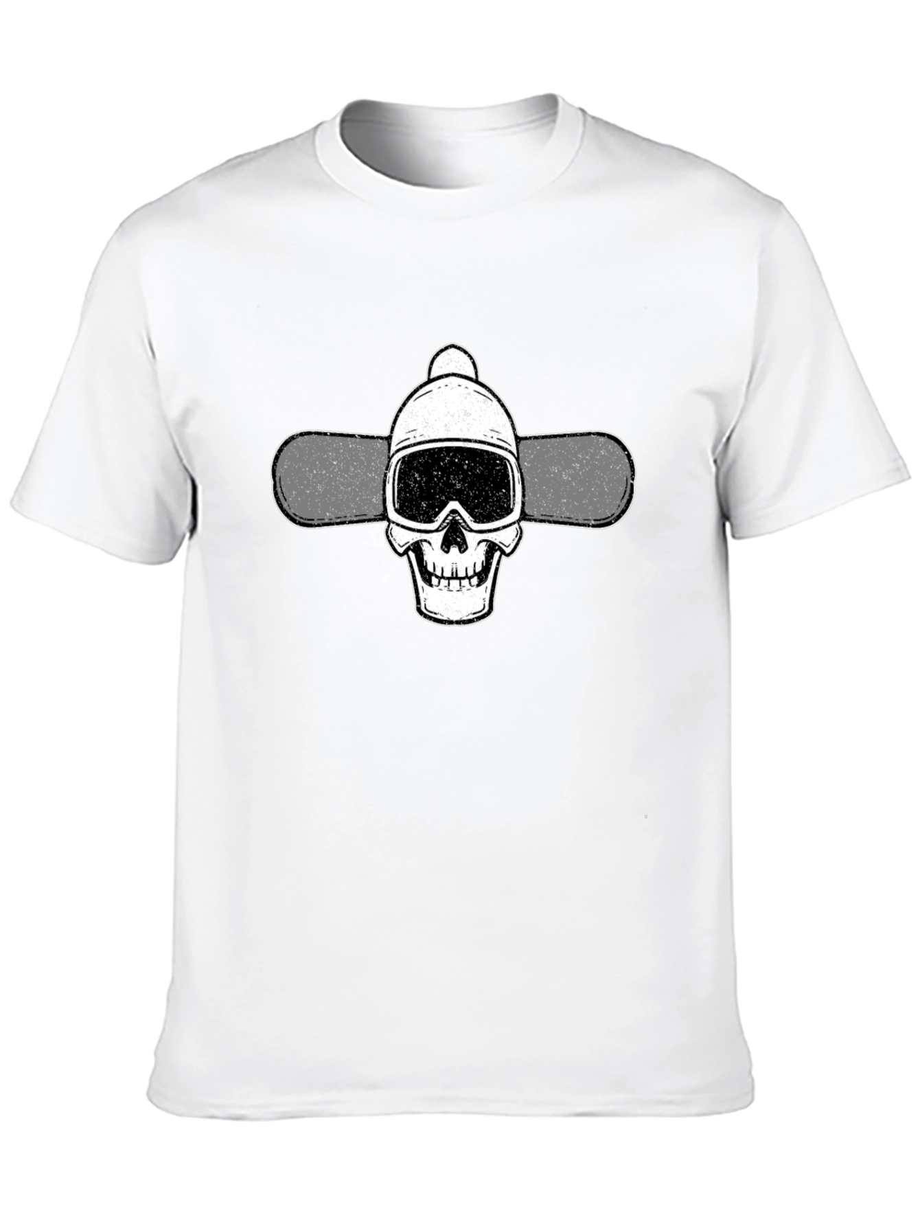 Skull Snowboard T-Shirt - Cool Winter Sports Tee