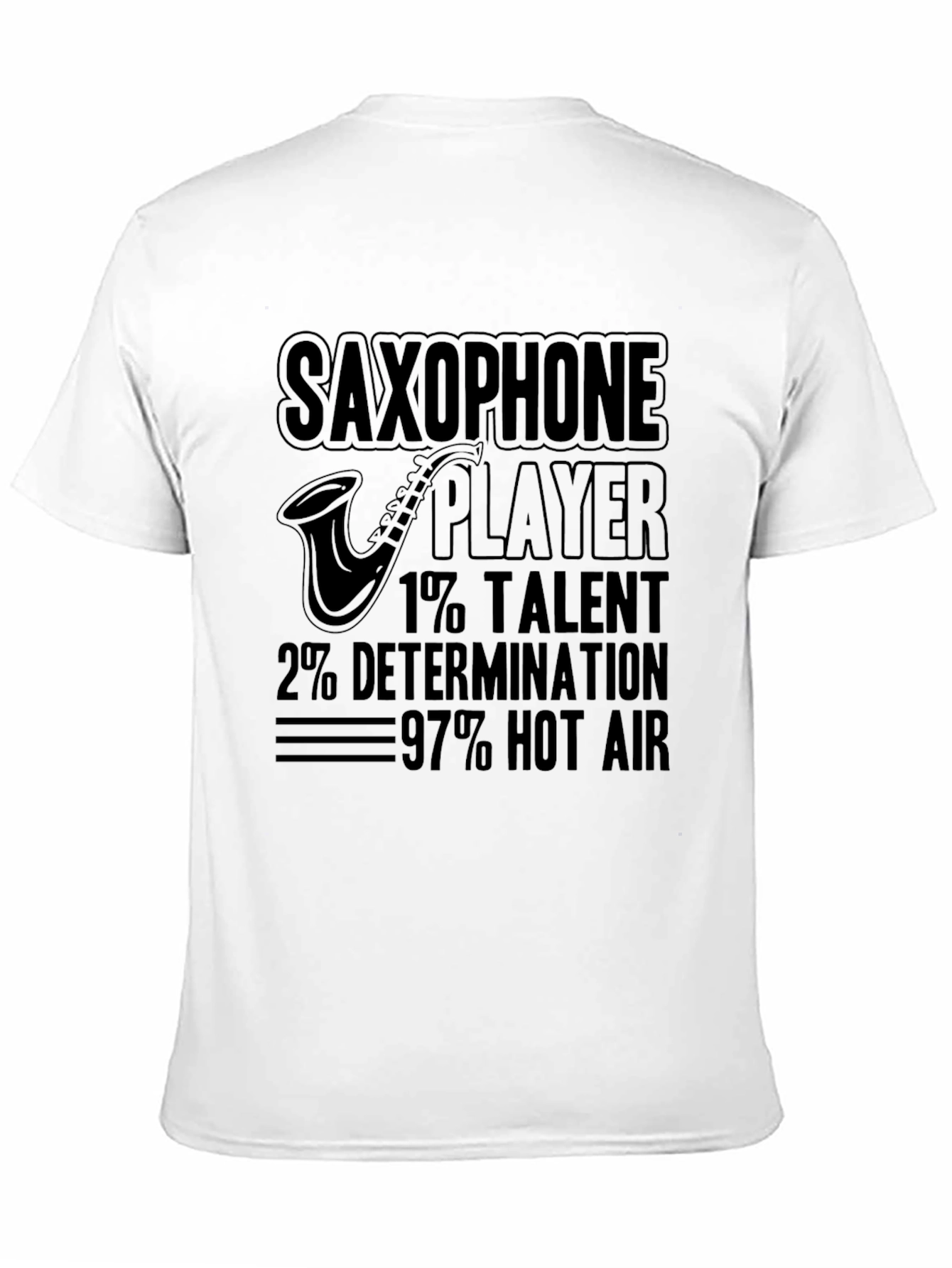 Saxophone Player Novelty Graphic Tee