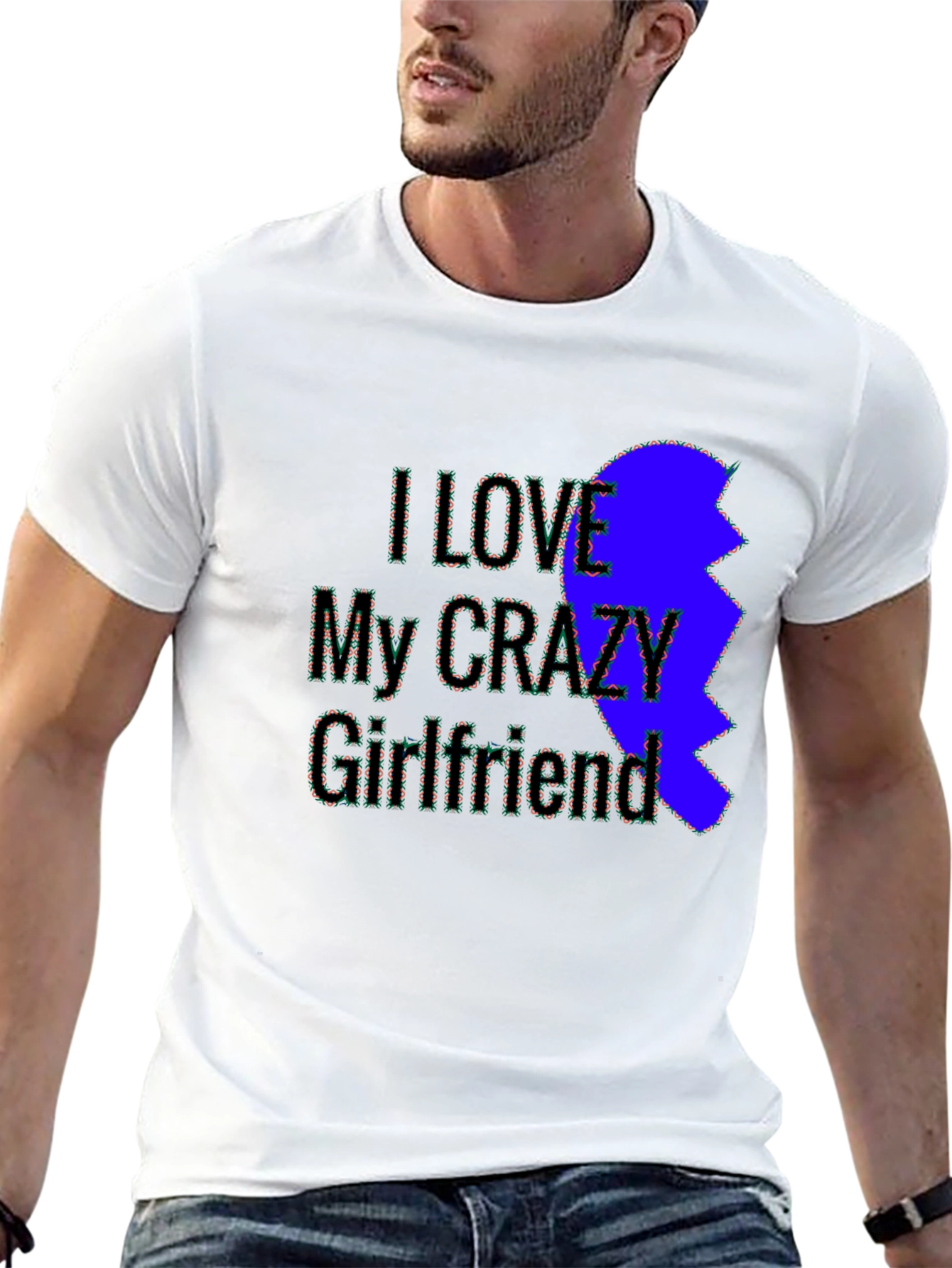 I Love My Crazy Girlfriend Black Tee