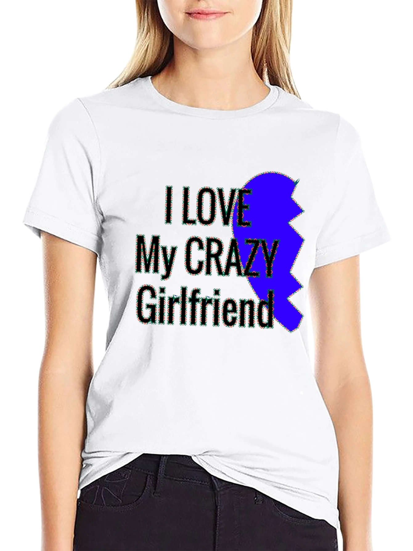 I Love My Crazy Girlfriend Black Tee