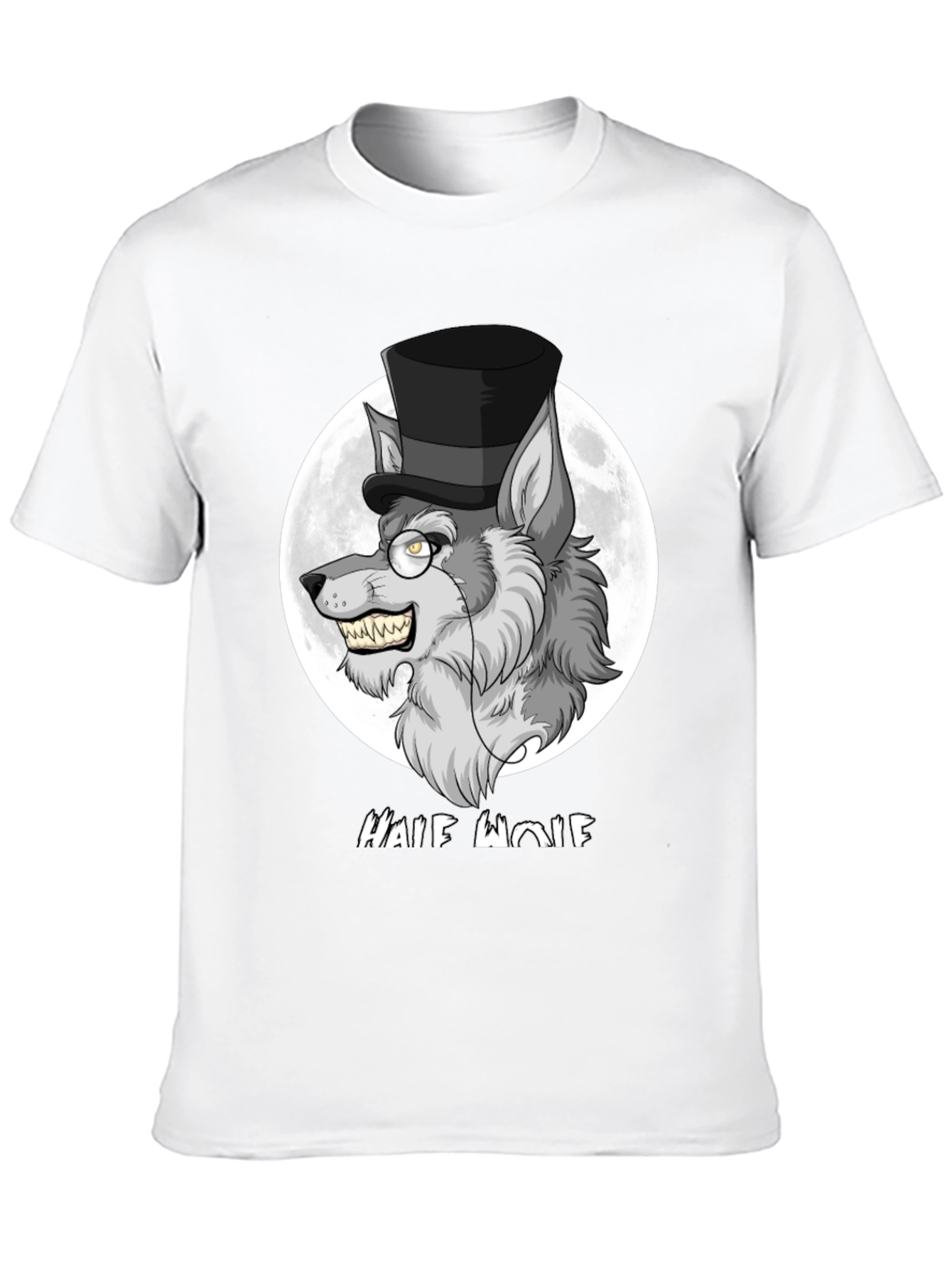 Half Wolf Graphic Tee - Unique Design