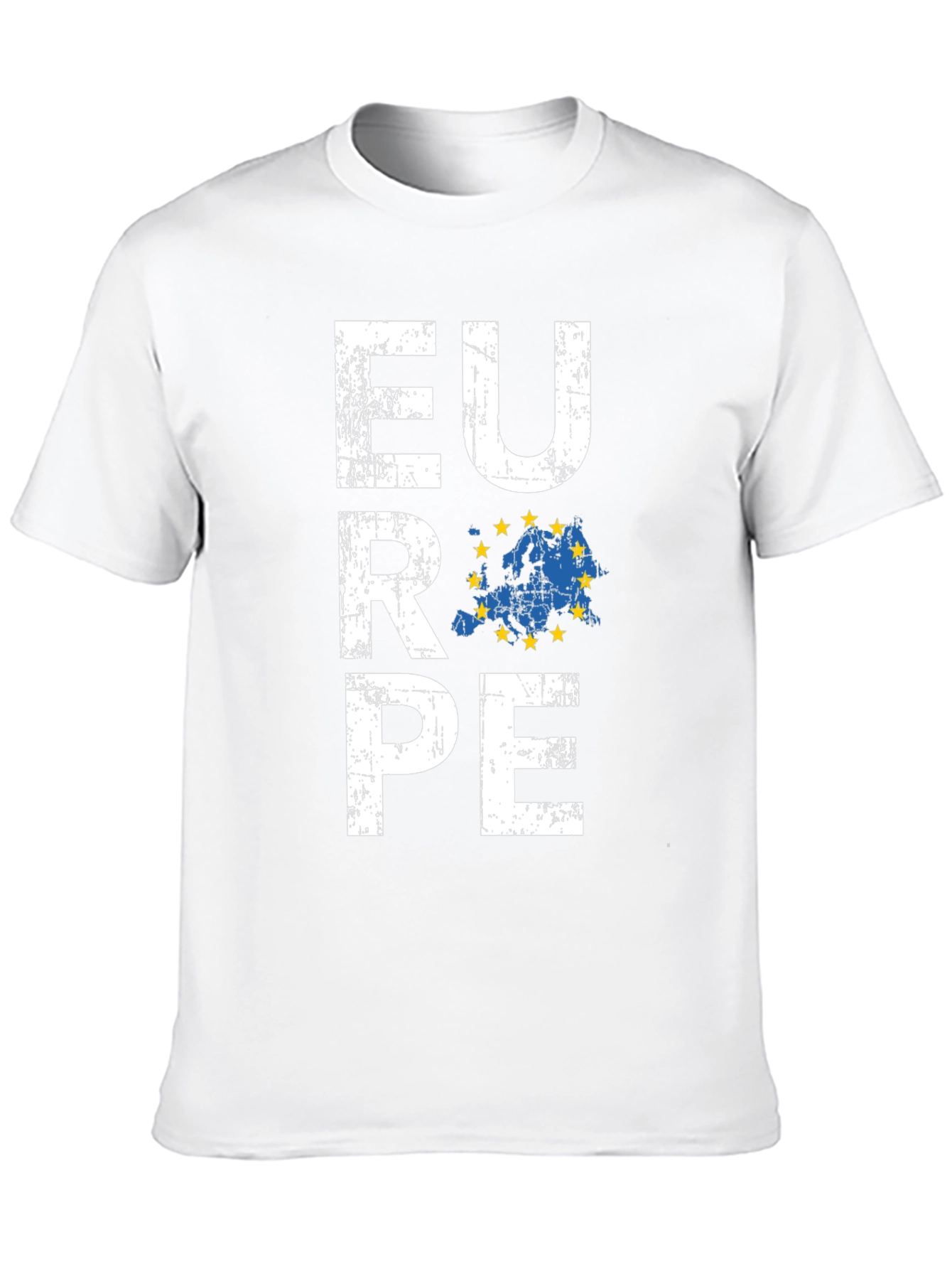 Europe Map Graphic Tee - Black Unisex T-Shirt