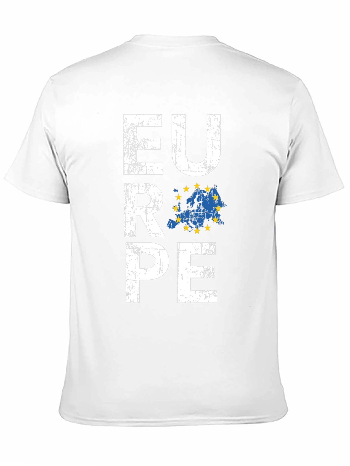 Europe Map Graphic Tee - Black Unisex T-Shirt