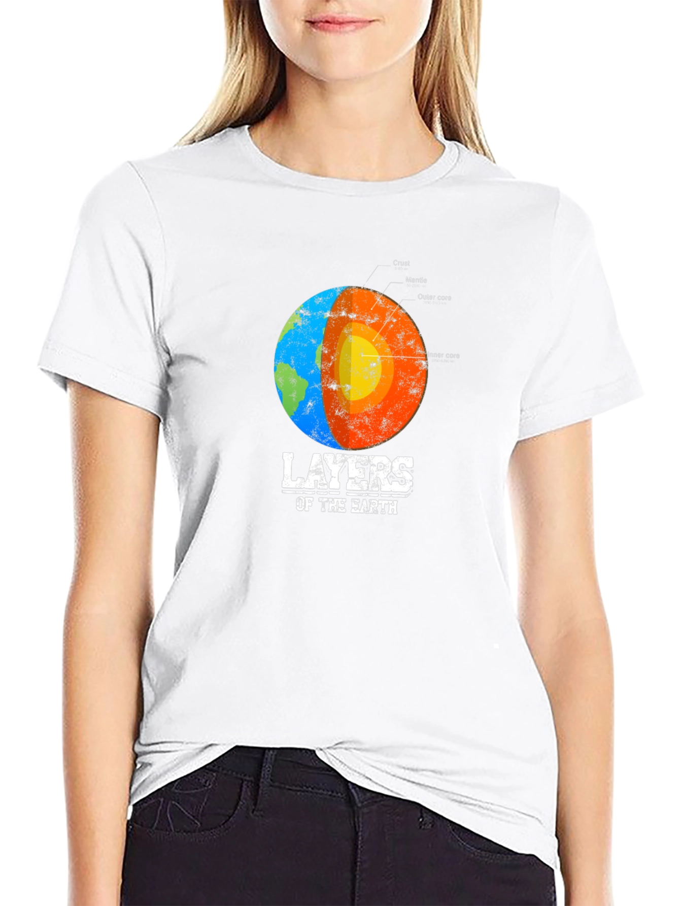 Layers of the Earth Graphic Tee - Black