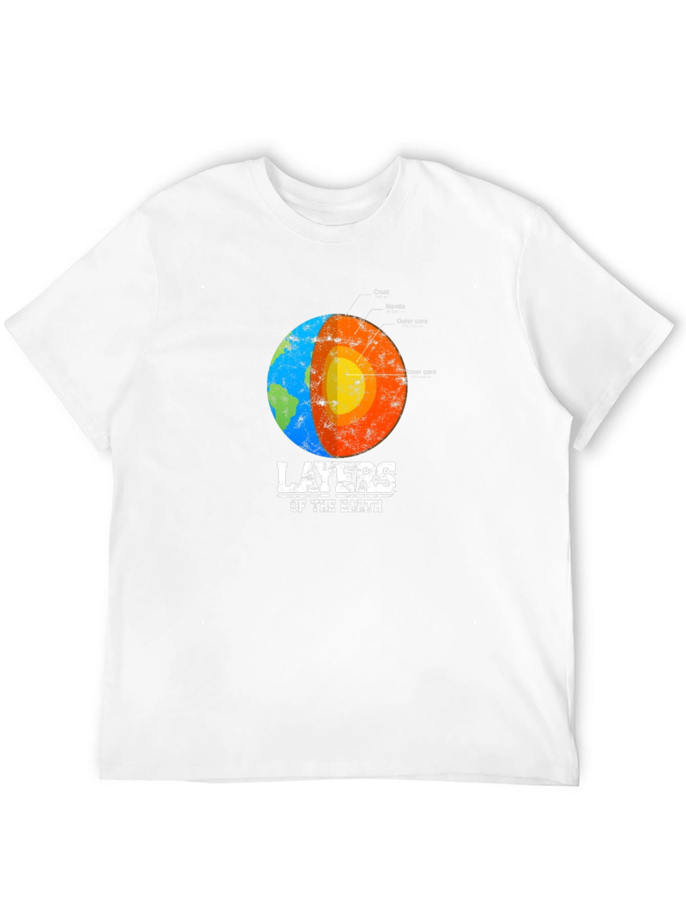 Layers of the Earth Graphic Tee - Black