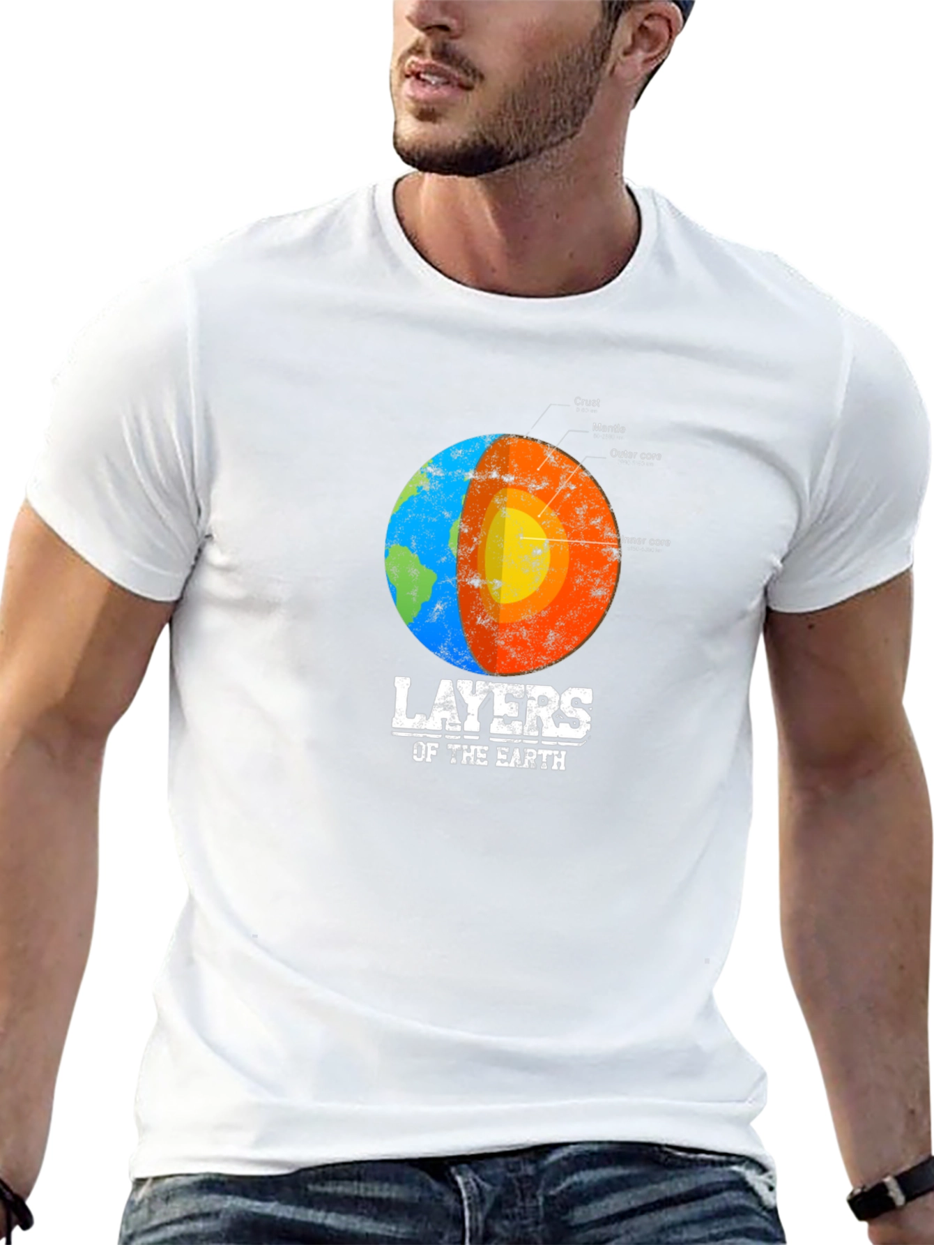 Layers of the Earth Graphic Tee - Black