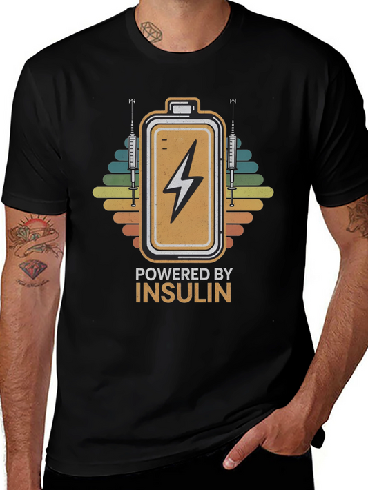 Powered by Insulin Graphic T-Shirt