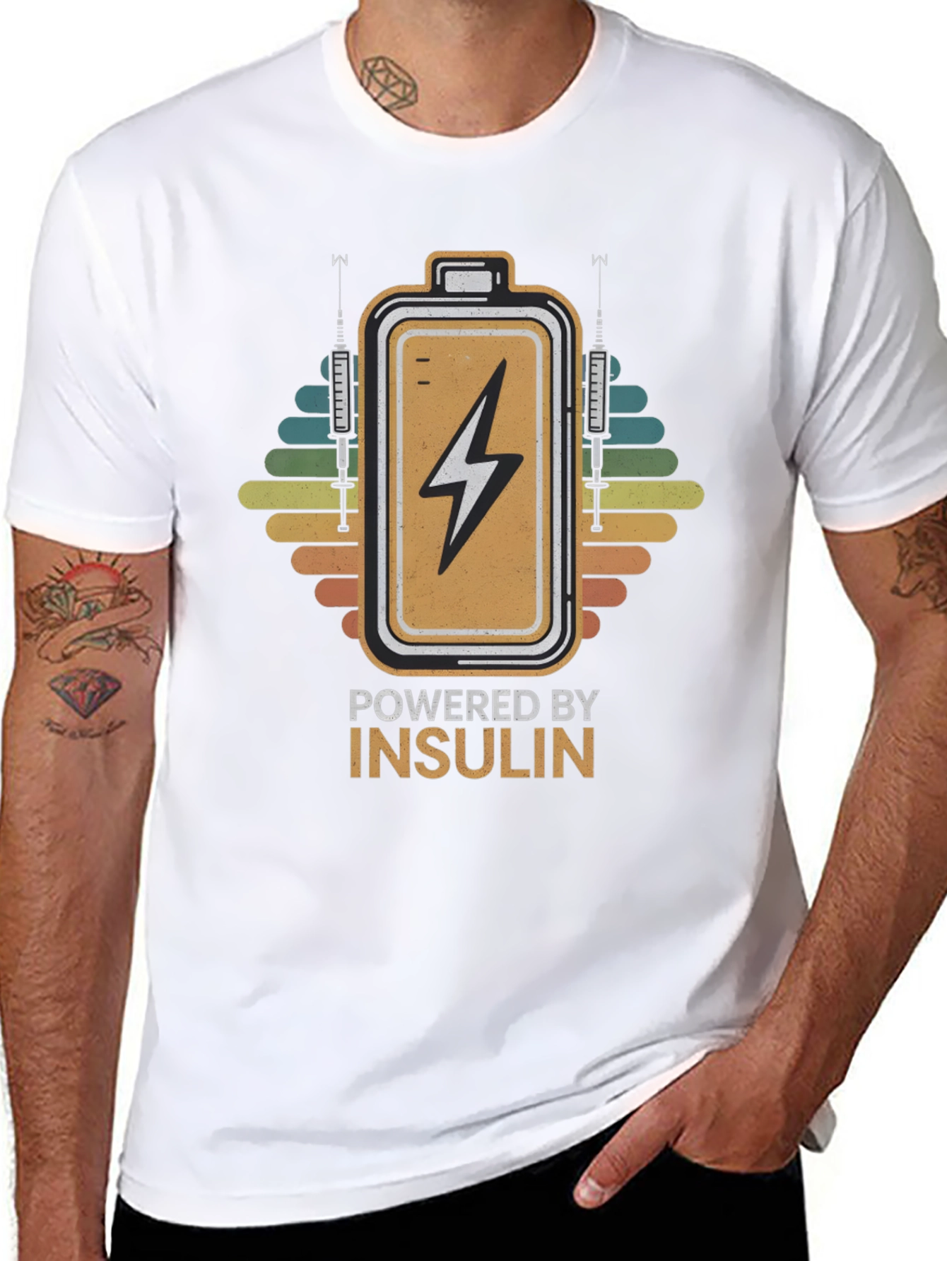 Powered by Insulin Graphic T-Shirt