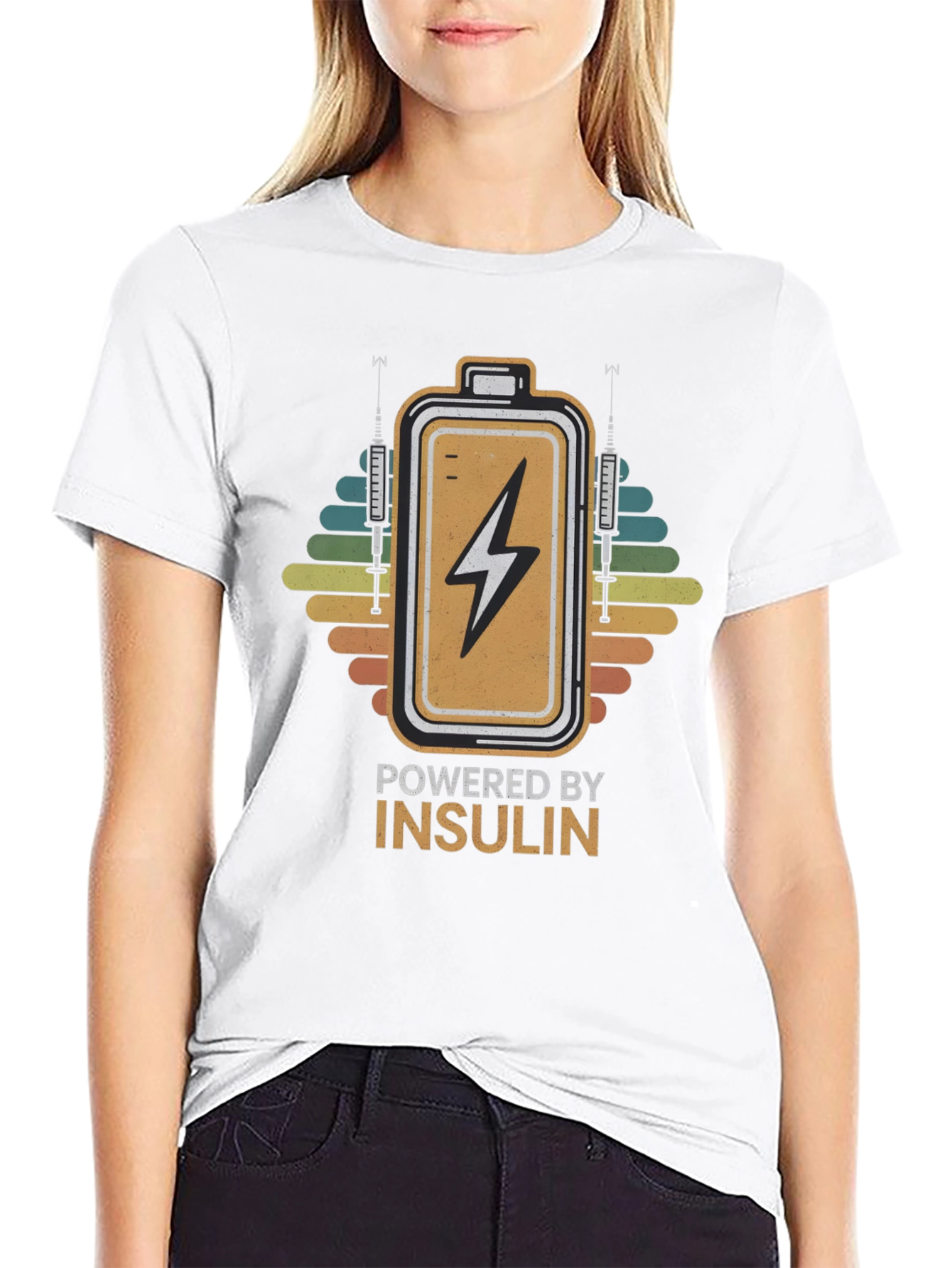 Powered by Insulin Graphic T-Shirt